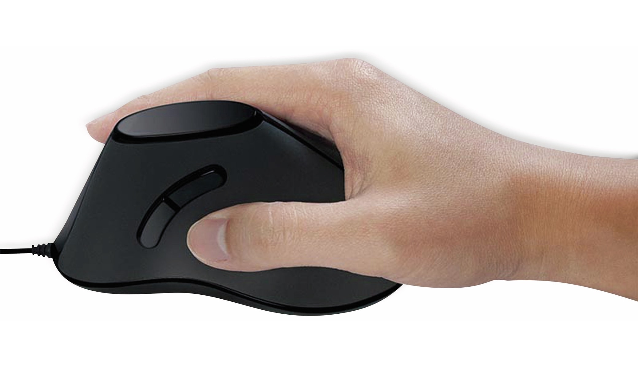 LOGILINK Ergonomic-Maus ID0158, USB, vertical, schwarz LOGILINK Ergonomic-Maus ID0158, USB, vertical, schwarz