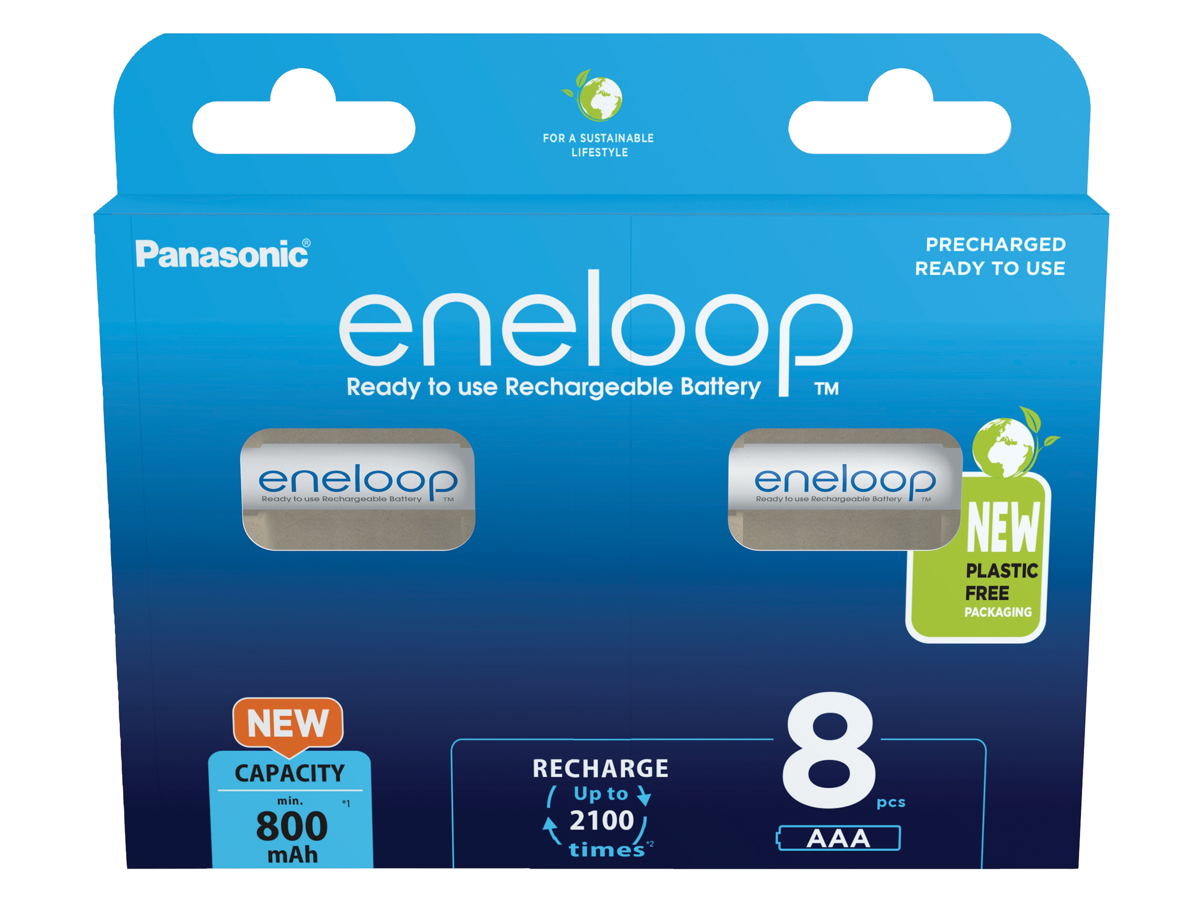 PANASONIC eneloop NiMH-Micro Akku, 800mAh, 8 Stück PANASONIC eneloop NiMH-Micro Akku, 800mAh, 8 Stück
