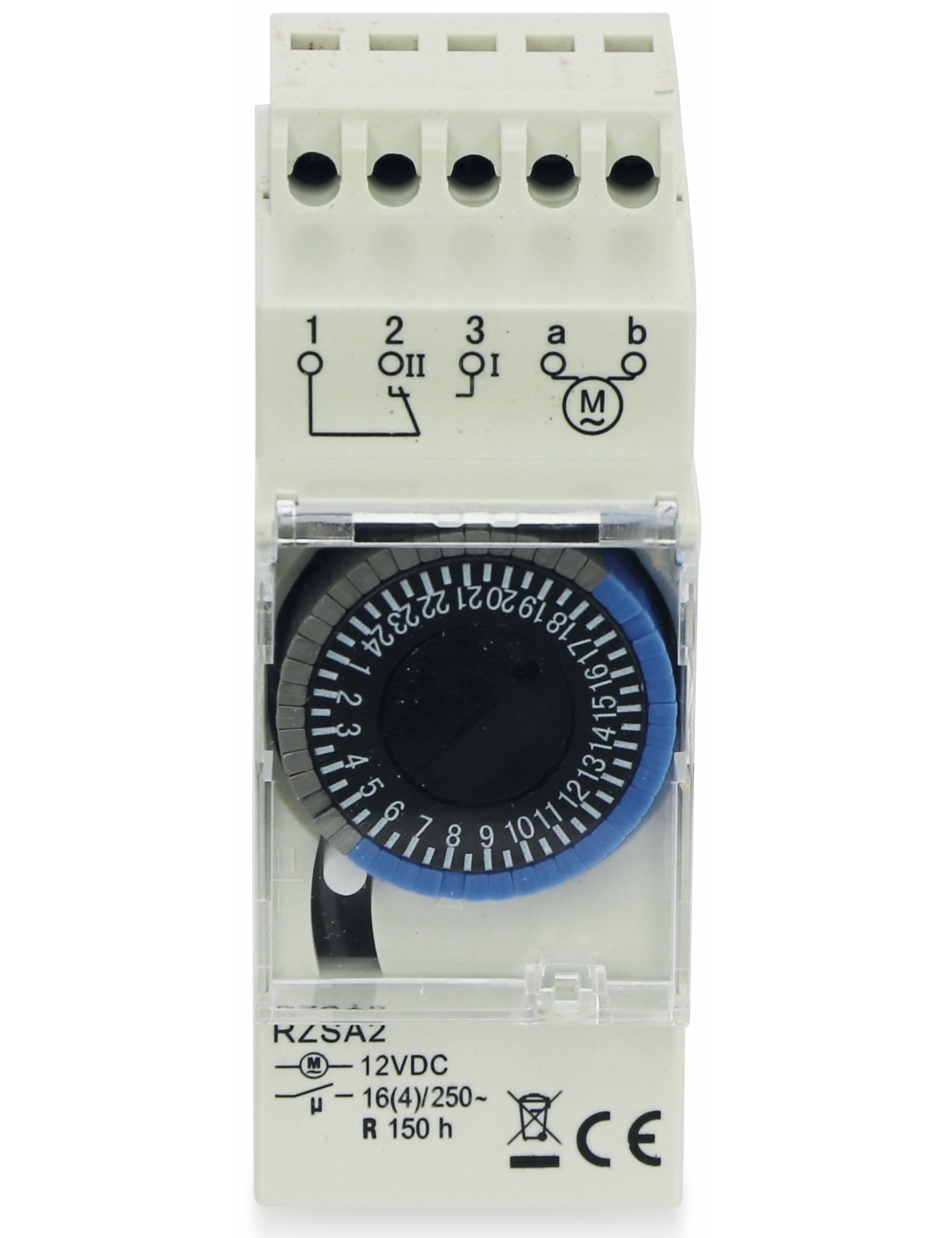 RELTECH Zeitschaltuhr RZSA2, 12 V-, DIN-Schiene, Analog RELTECH Zeitschaltuhr RZSA2, 12 V-, DIN-Schiene, Analog