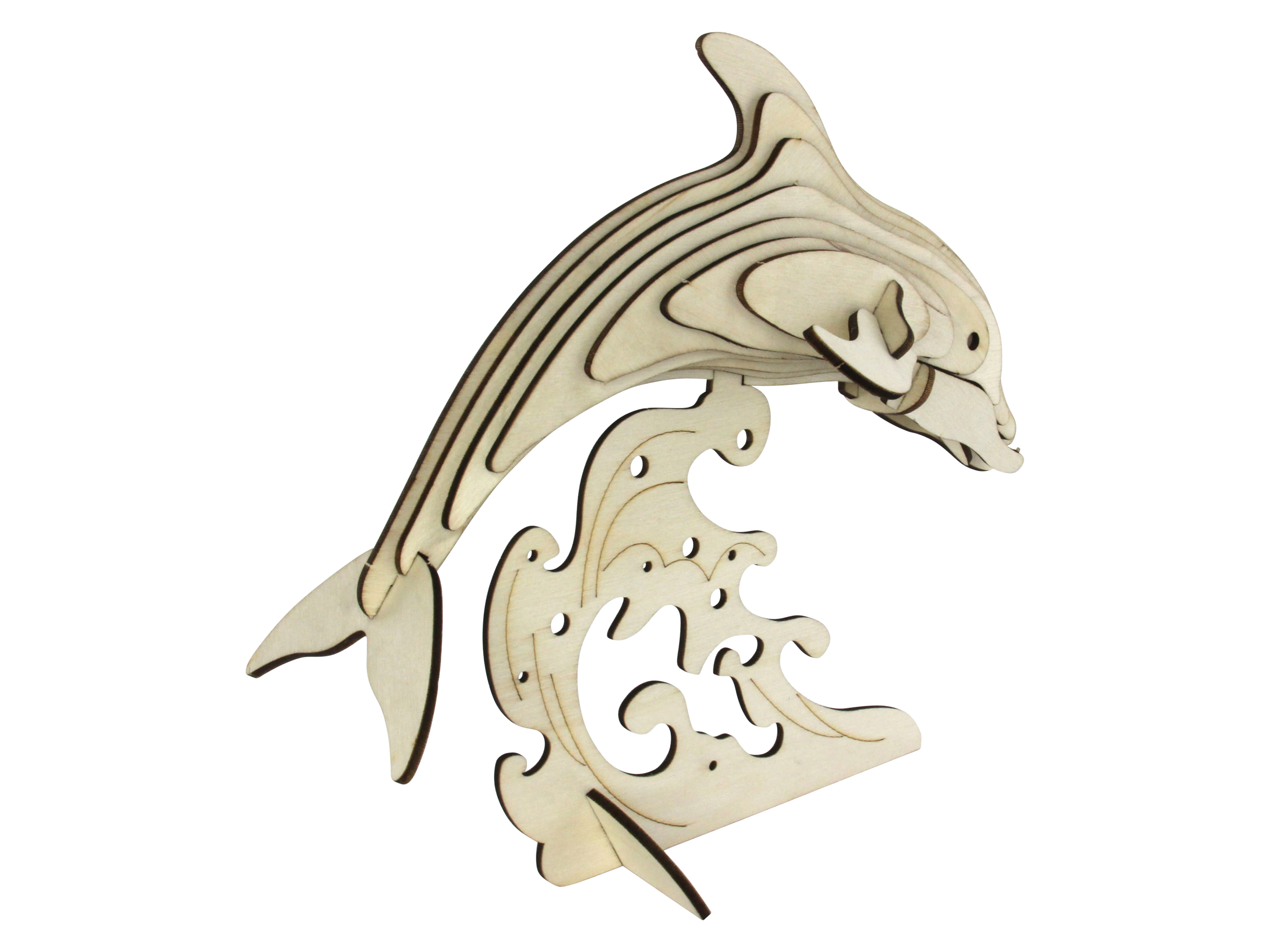 SOL-EXPERT 3D Holz Puzzle Delphin SOL-EXPERT 3D Holz Puzzle Delphin