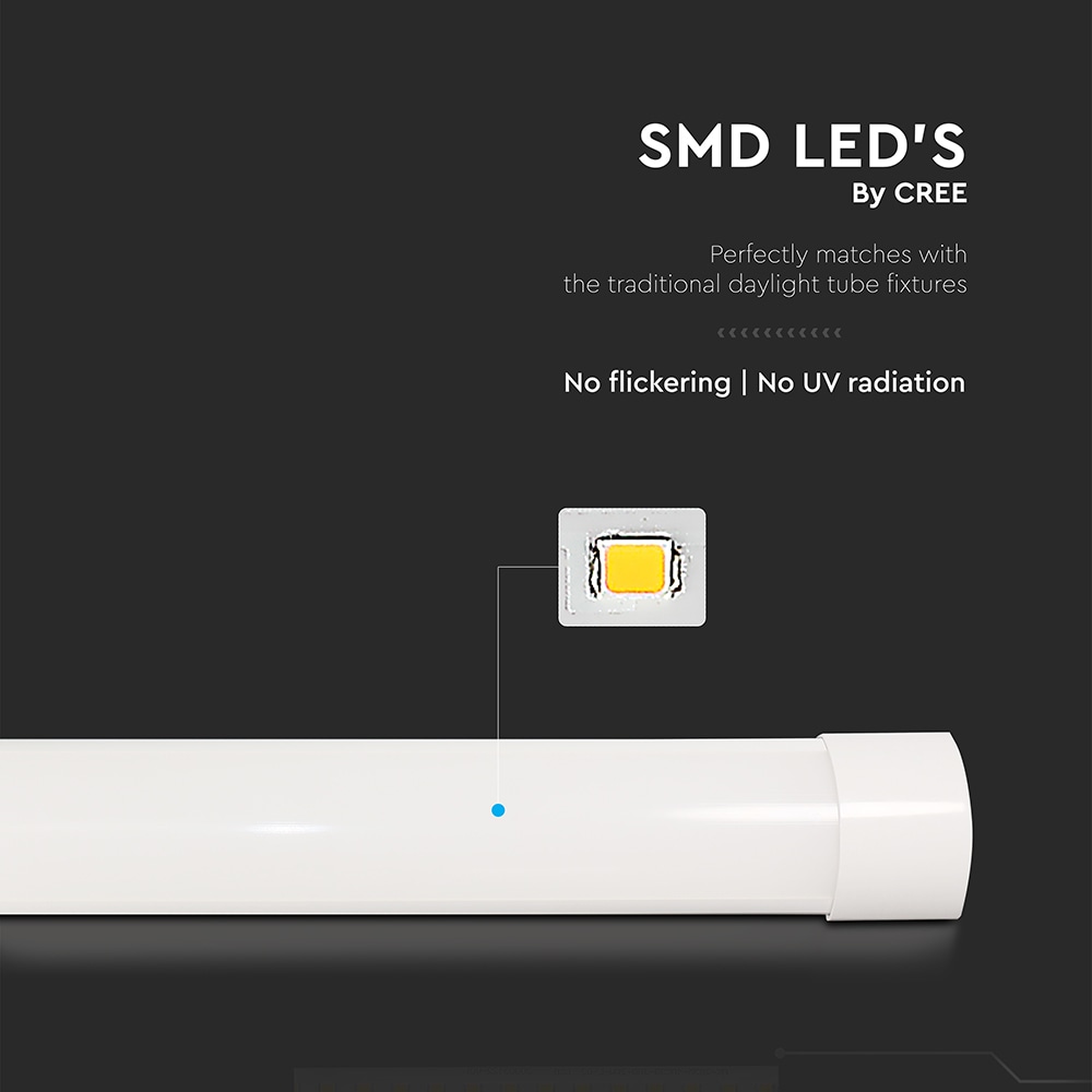 V-TAC LED-Deckenleuchte VT-8-40, 40W, 6500K, EEK: E, CREE Chip, 4800lm, IP20, 116,6 cm