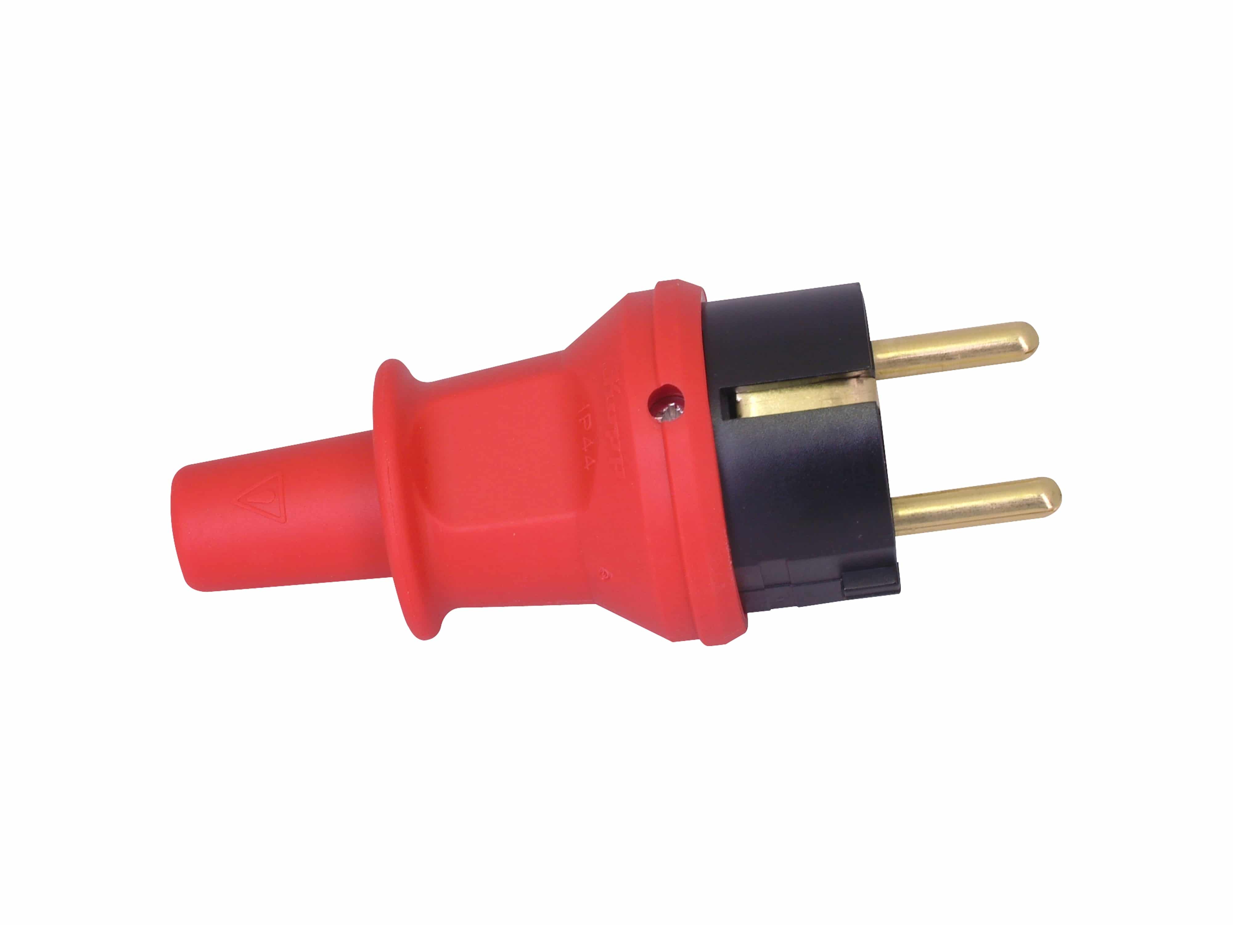 KOPP Schutzkontakt-Stecker 173012004, groß, mit Knickschutz, rot KOPP Schutzkontakt-Stecker 173012004, groß, mit Knickschutz, rot