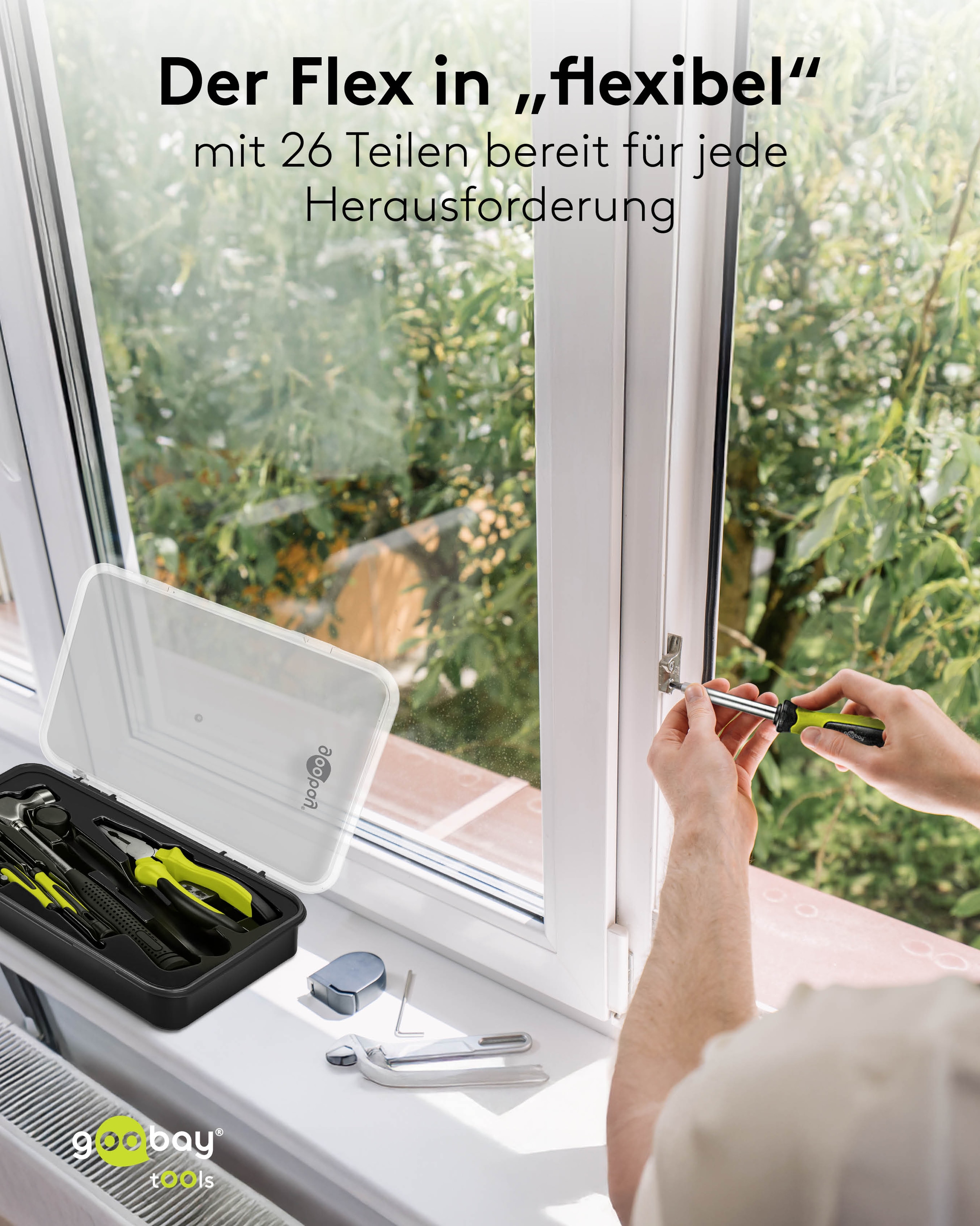 GOOBAY TOOLS Werkzeug-Set Starter, 77845, 26-teilig GOOBAY TOOLS Werkzeug-Set Starter, 77845, 26-teilig