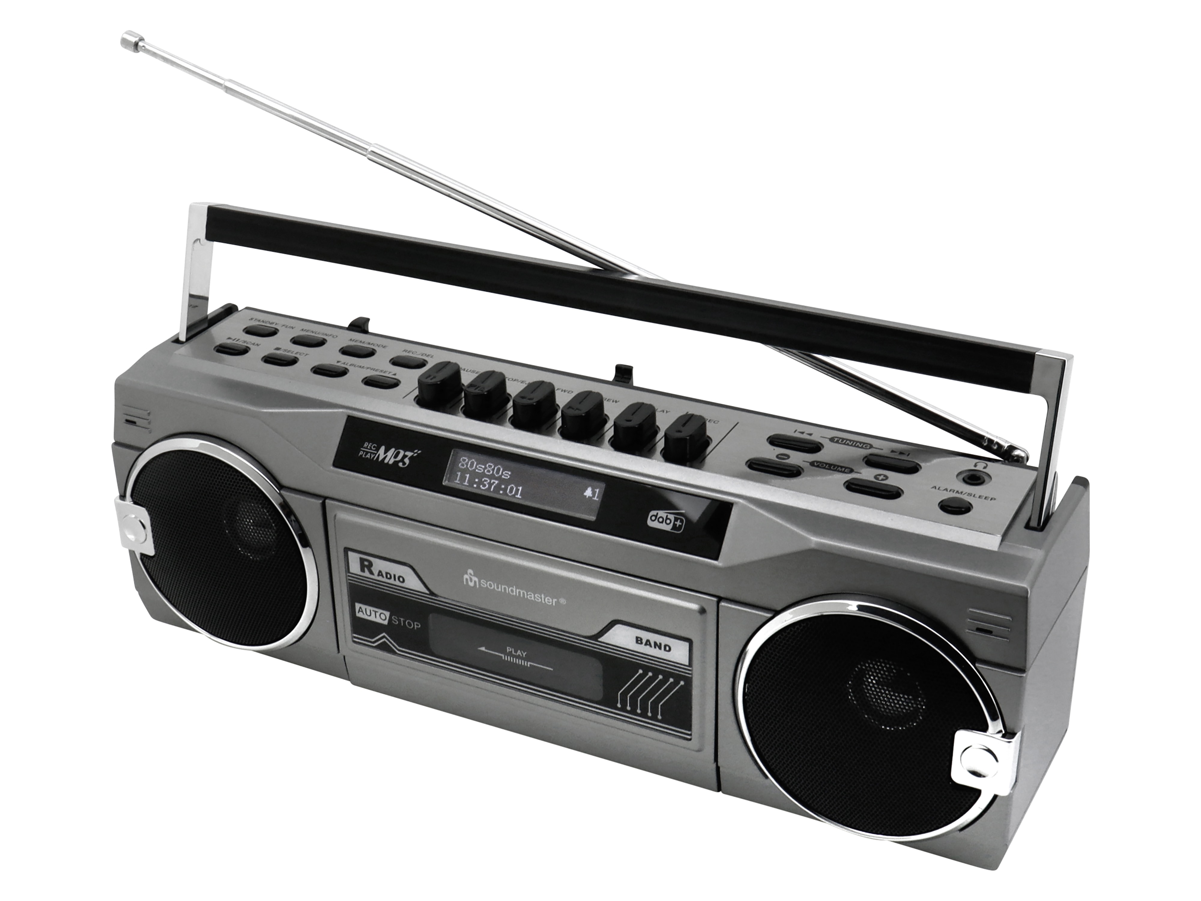 SOUNDMASTER DAB+/FM Retro Radiokassettenrekorder SRR80TI, USB/SD, BT SOUNDMASTER DAB+/FM Retro Radiokassettenrekorder SRR80TI, USB/SD, BT
