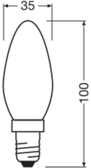 OSRAM LED-Lampe Classic, dimmbar, E14, 2,5 W, 2700 K, EEK: B, 470 lm, warmweiß OSRAM LED-Lampe Classic, dimmbar, E14, 2,5 W, 2700 K, EEK: B, 470 lm, warmweiß