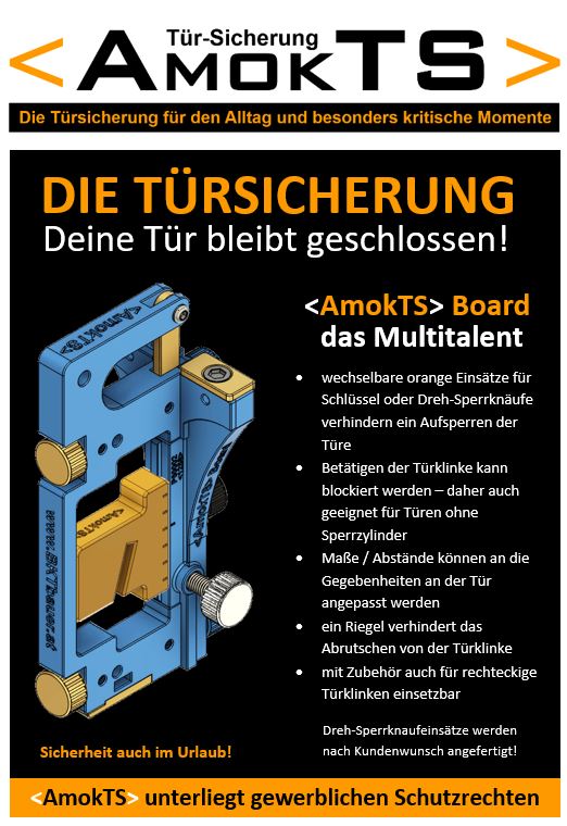 AMOKTS Türsicherung Board Türsicherung Board