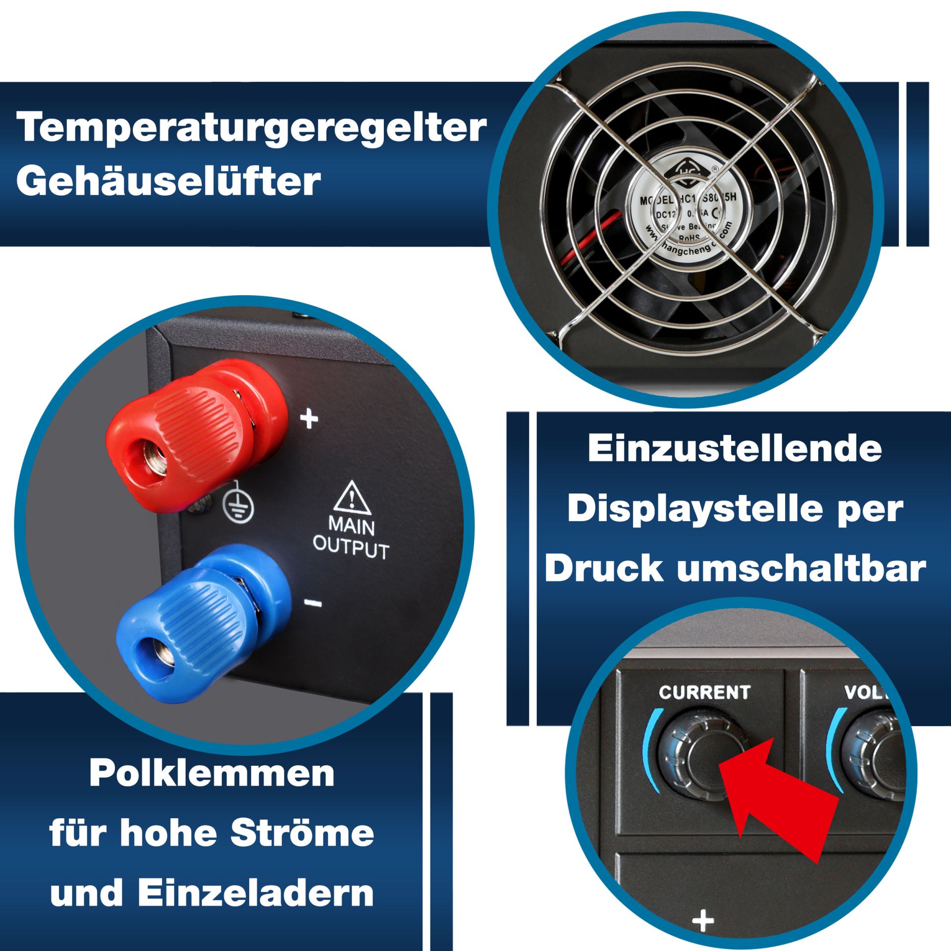 PEAKTECH Labornetzgerät P 6165, 1...30 V, 0...20 A, 600 W PEAKTECH Labornetzgerät P 6165, 1...30 V, 0...20 A, 600 W