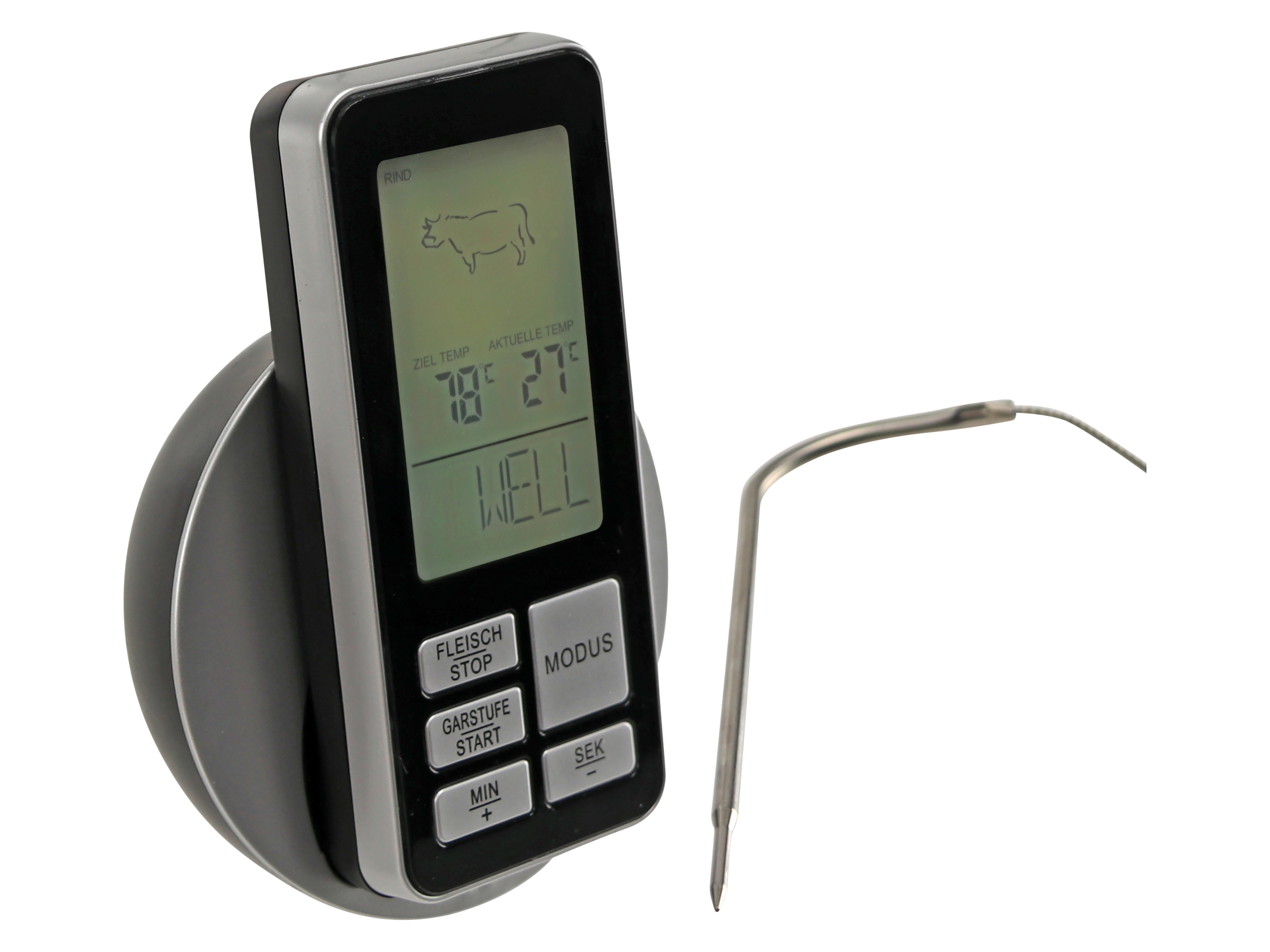 Funk-Grillthermometer GT-MBBQ-05 Funk-Grillthermometer
