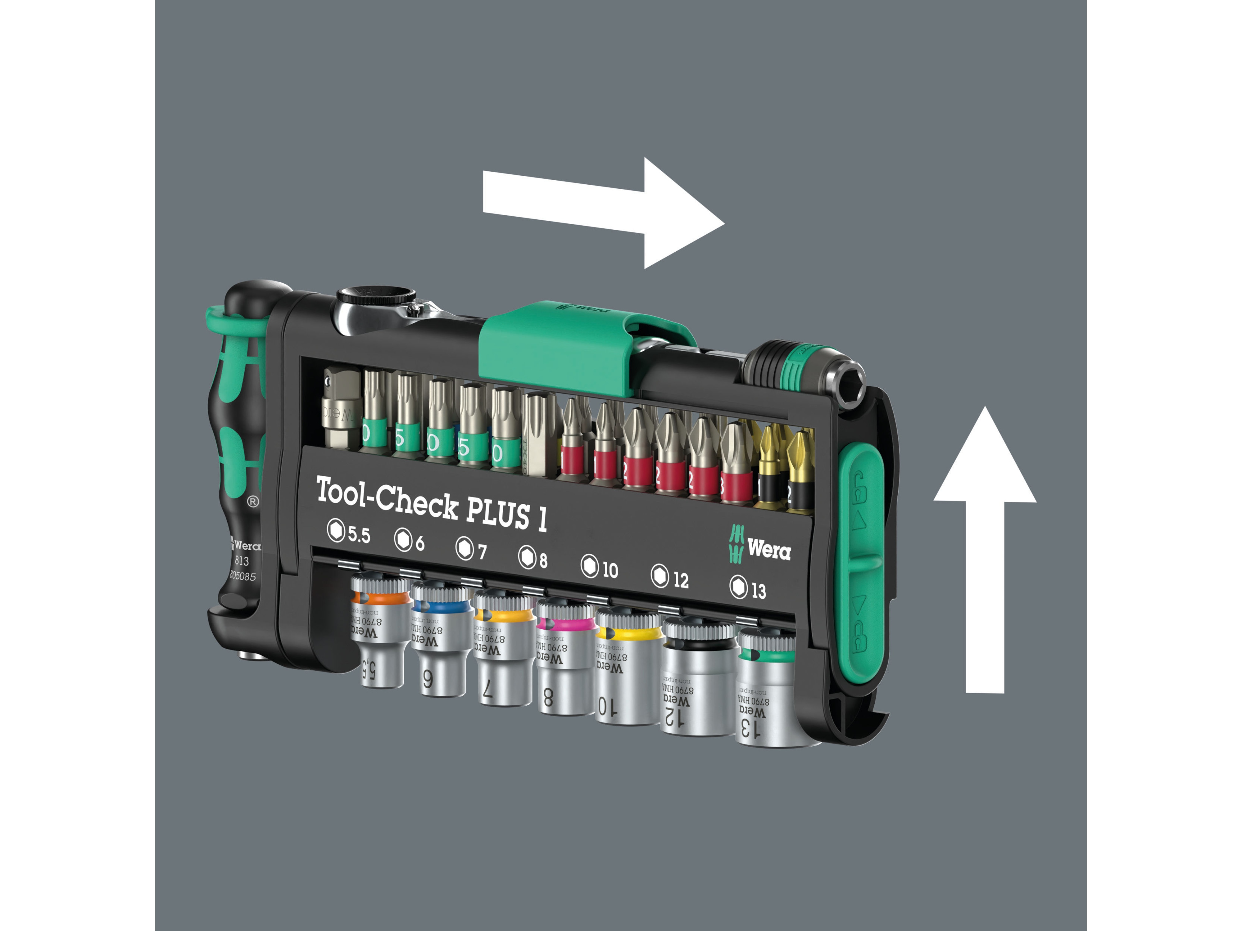 WERA Bit-Set, Tool-Check PLUS 1, 05049055001, 39-teilig WERA Bit-Set, Tool-Check PLUS 1, 05049055001, 39-teilig