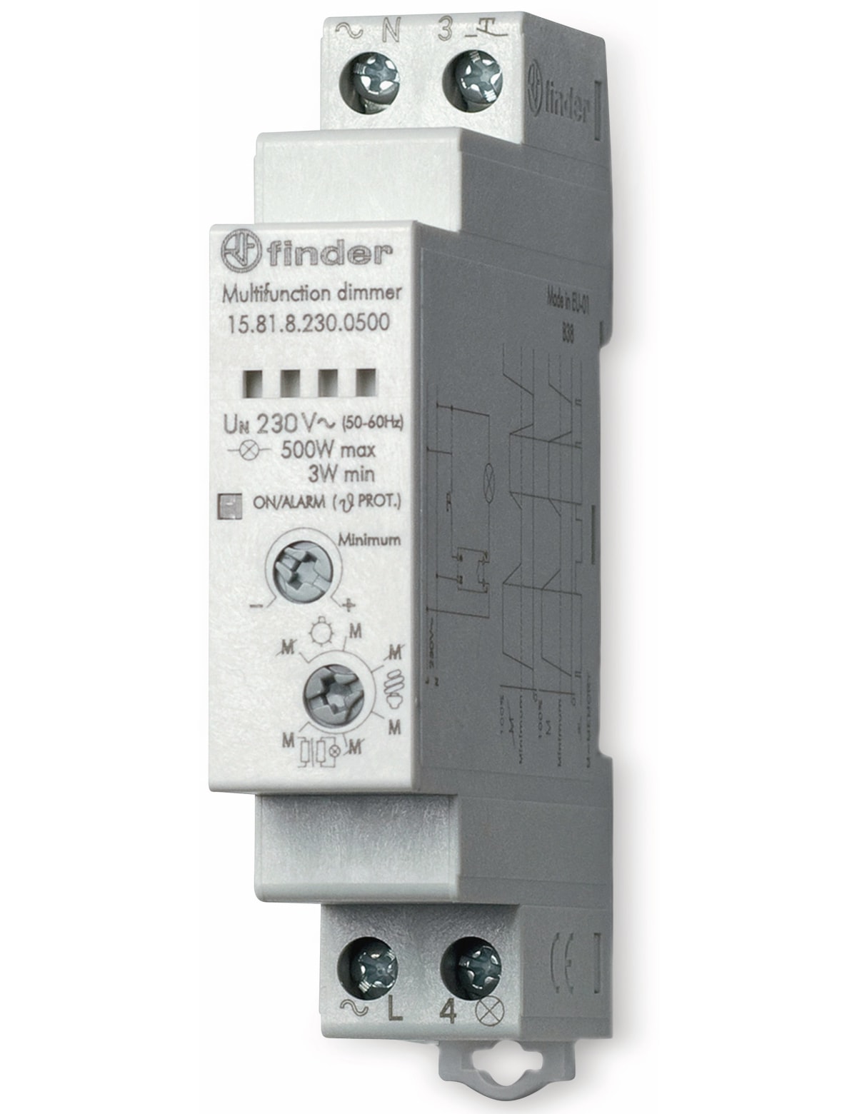 FINDER Stromstoß-Schalter 15.81.8.230.0500, 230 V, +Dimmer FINDER Stromstoß-Schalter 15.81.8.230.0500, 230 V, +Dimmer