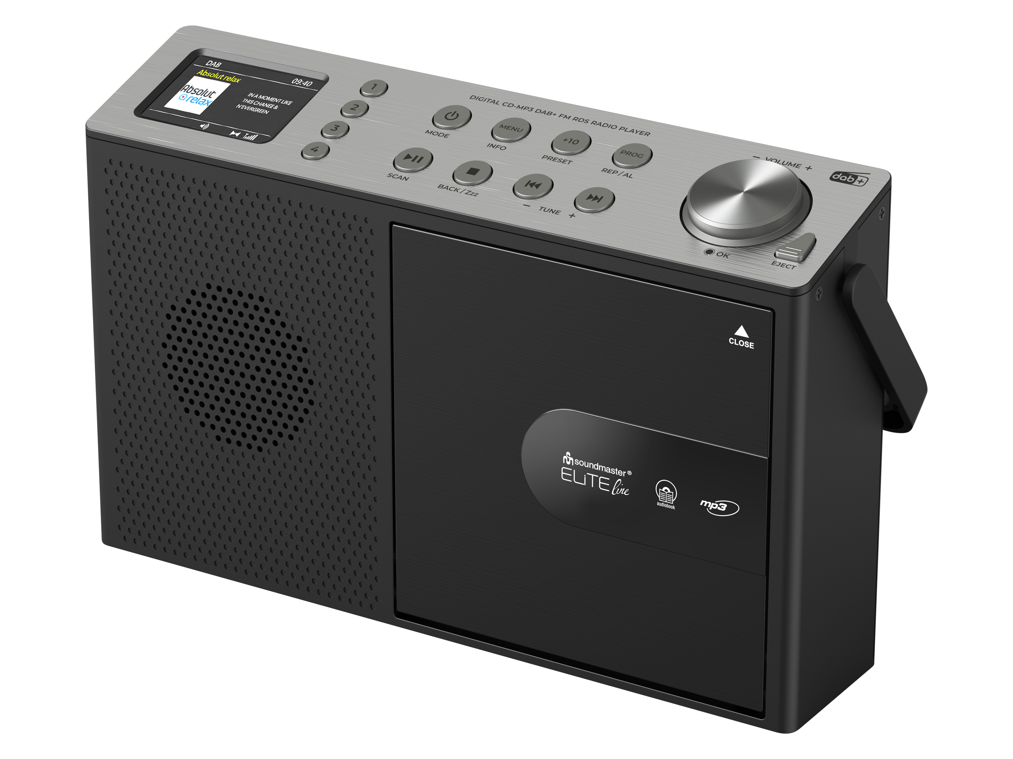 SOUNDMASTER ELITE LINE DAB+/UKW-Radio mit CD/MP3, USB, Bluetooth, Farbdisplay SOUNDMASTER DAB+/UKW-Radio mit CD/MP3, USB, Bluetooth, Farbdisplay