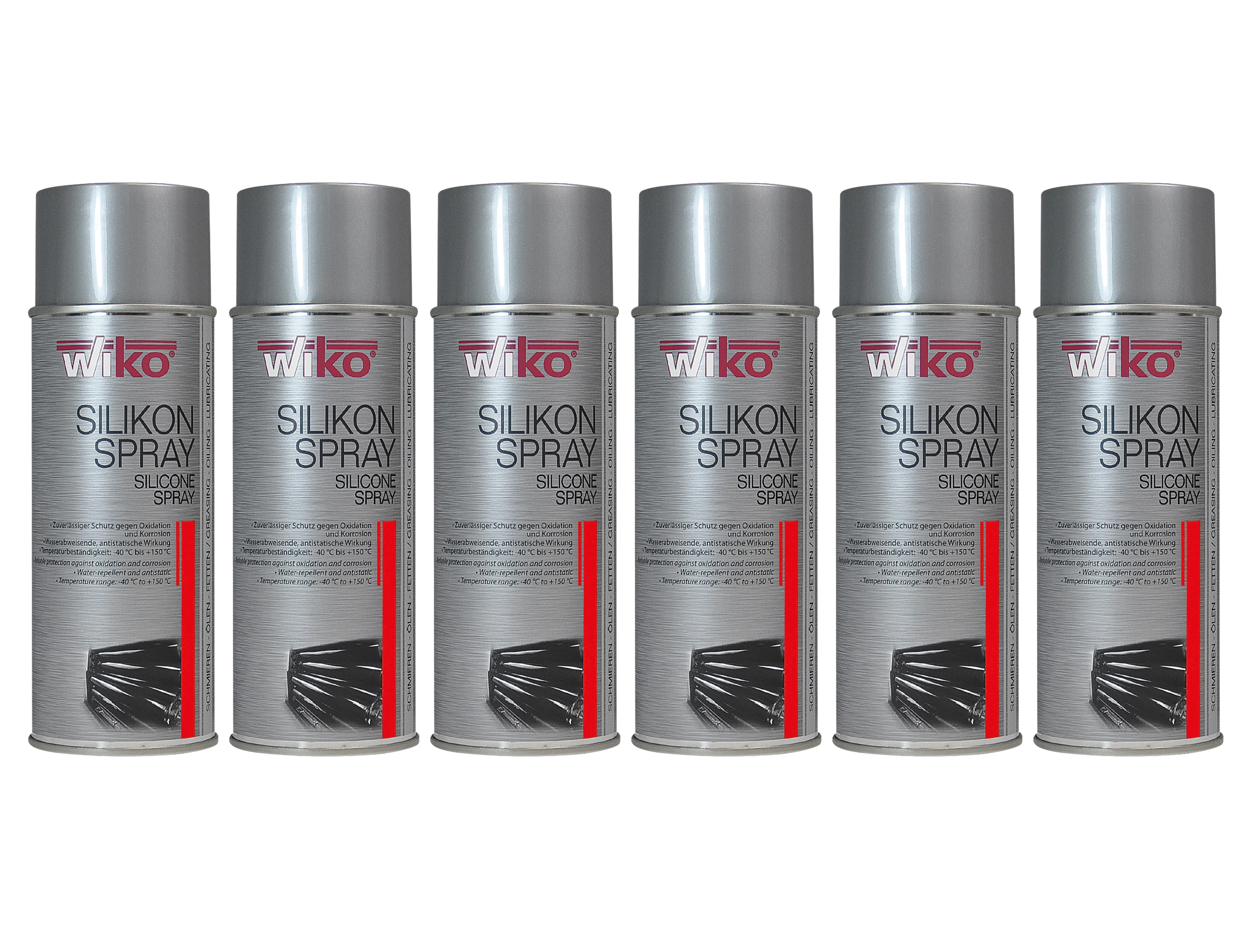 WIKO Silikon-Spray, 400 ml, 6 Stück WIKO Silikon-Spray, 400 ml, 6 Stück