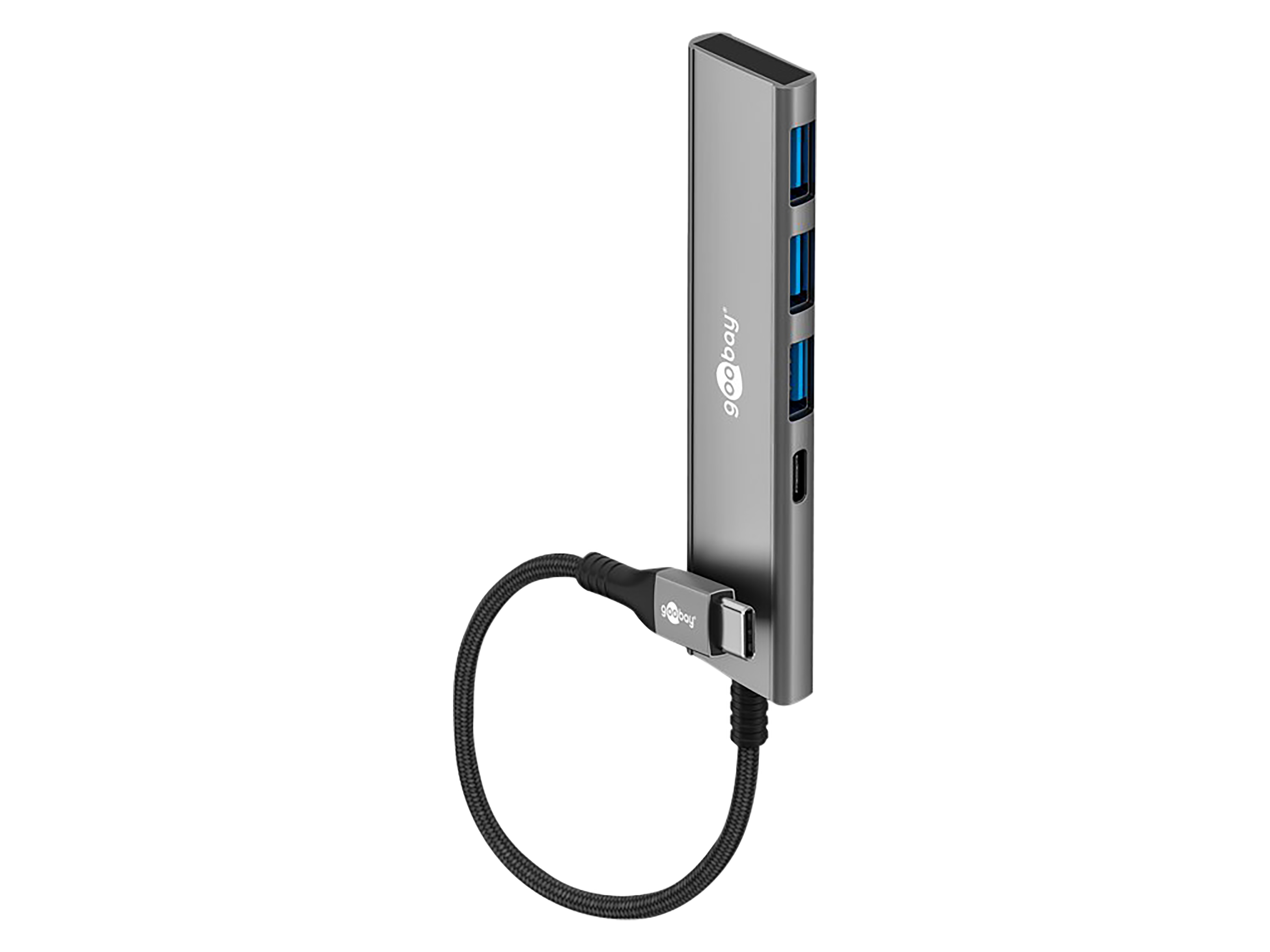 GOOBAY USB-C Hub 76562 Slim 4 Port USB-C auf USB-C/USB-A 5 Gbit/s
