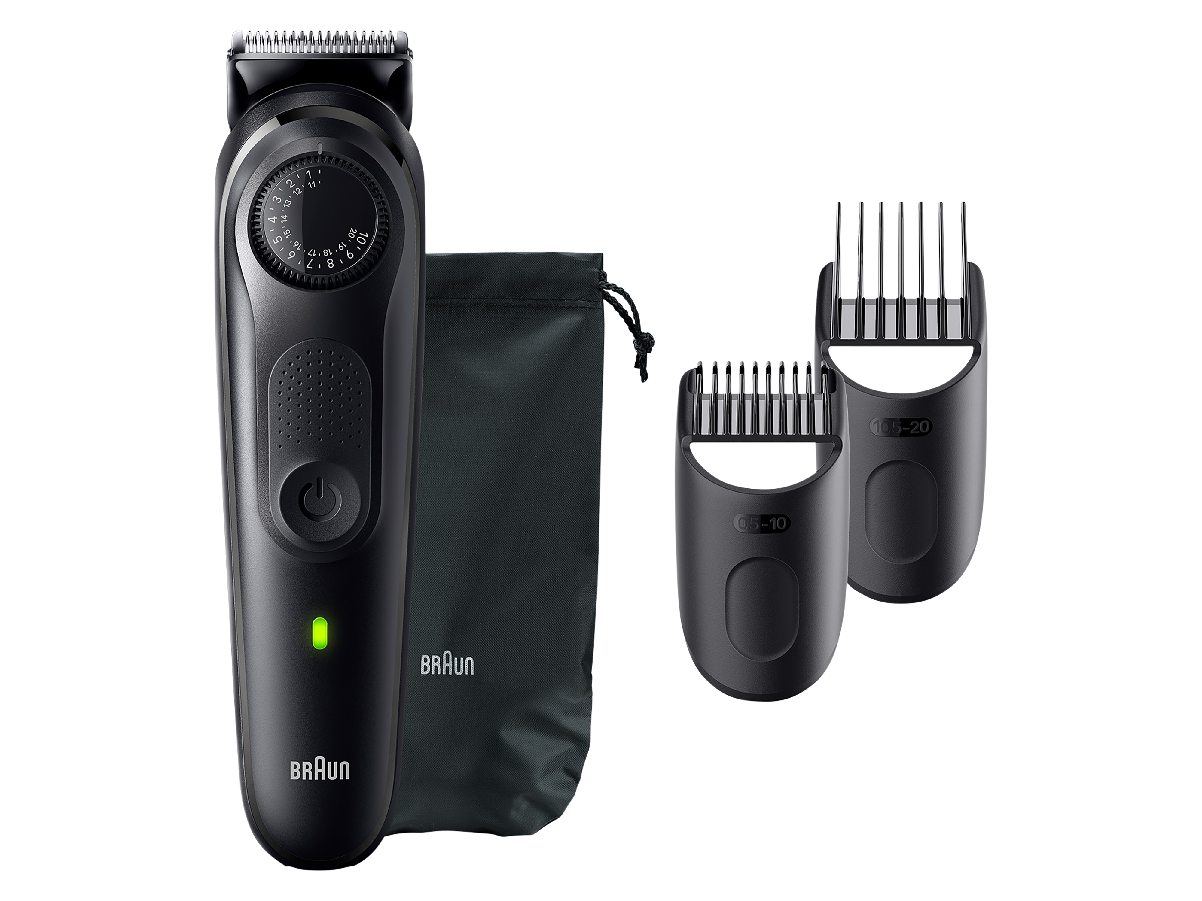 BRAUN Barttrimmer Series 5 BT5430, 40 Längenschritte, Nass & Trocken, Schwarz BRAUN Barttrimmer Series 5 BT5430, 40 Längenschritte, Nass & Trocken, Schwarz