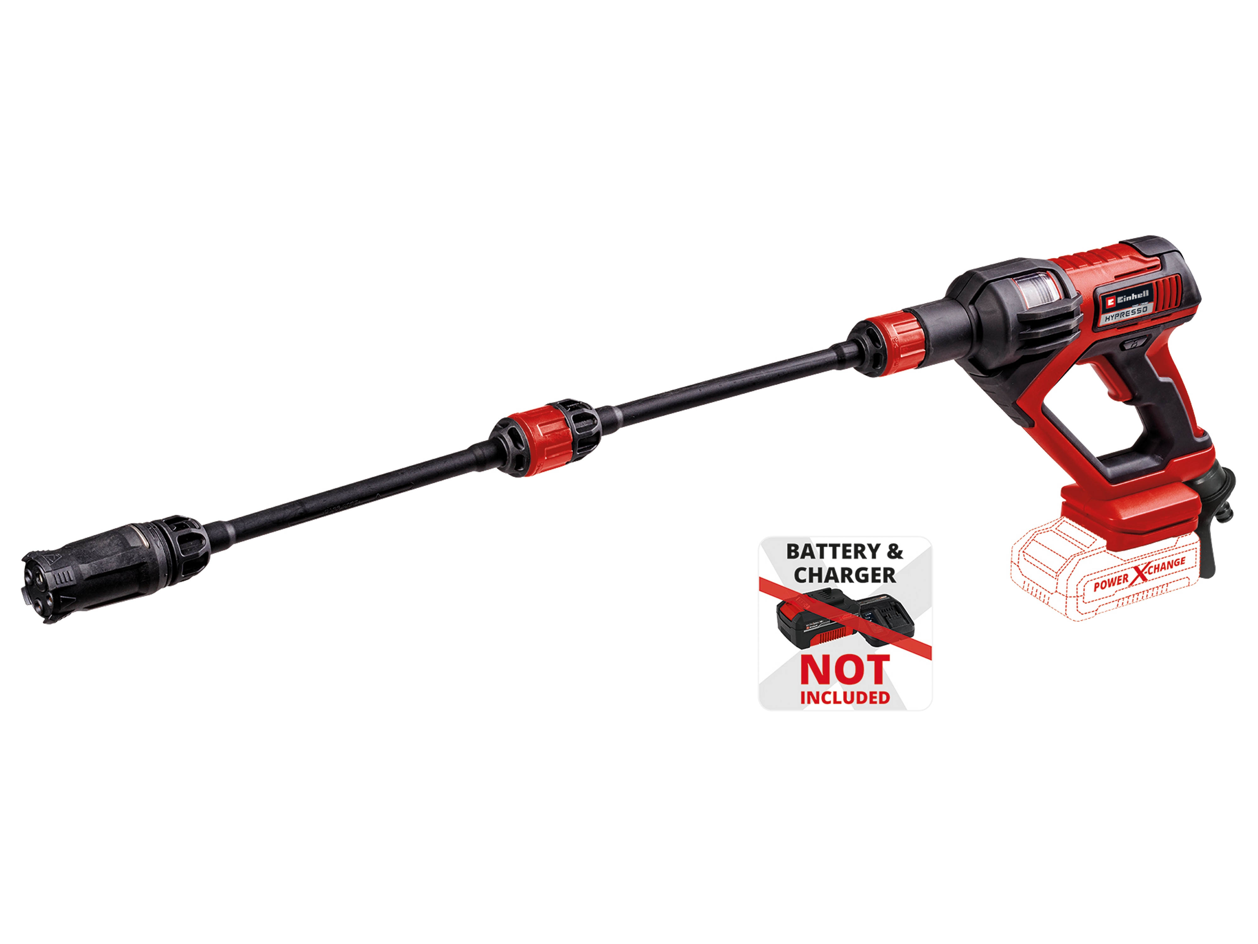 EINHELL Akku-Druckreinigerpistole HYPRESSO 18/24-1, Solo EINHELL Akku-Druckreinigerpistole HYPRESSO 18/24-1, 4140135, Solo