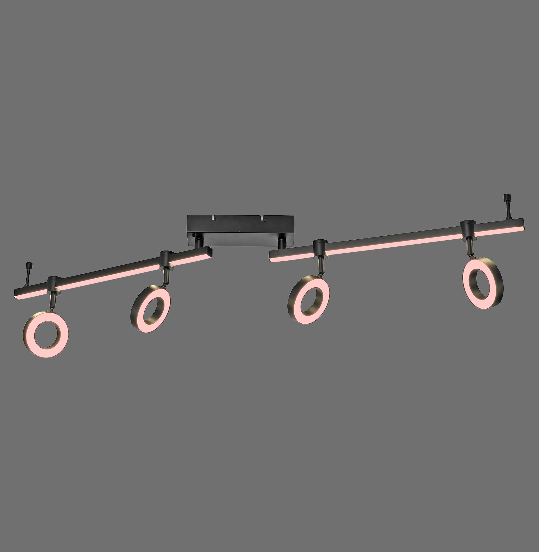JUST LIGHT LED-Deckenleuchte 12076-18 schwarz, 21,5 W, 2600 lm, CCT, RGB, Smart Home JUST LIGHT LED-Deckenleuchte 12076-18 schwarz, 21,5 W, 2600 lm, CCT, RGB, Smart Home