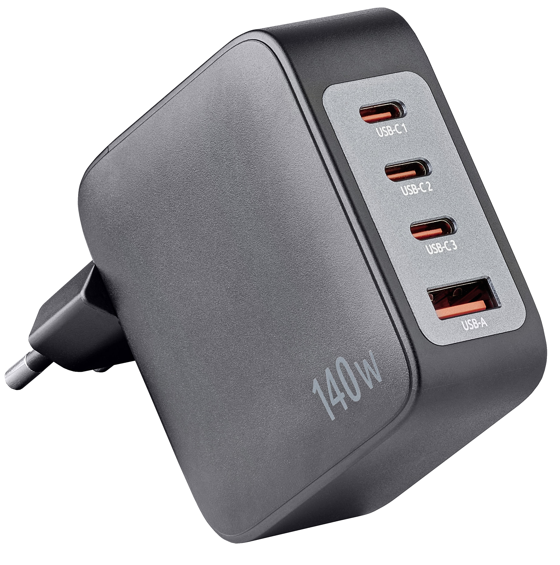 INTENSO USB-Lader 7814010, 140 W, 4-fach, 3xUSB-C, 1xUSB-A, GaN, schwarz INTENSO USB-Lader 7814010, 140 W, 4-fach, 3xUSB-C, 1xUSB-A, GaN, schwarz