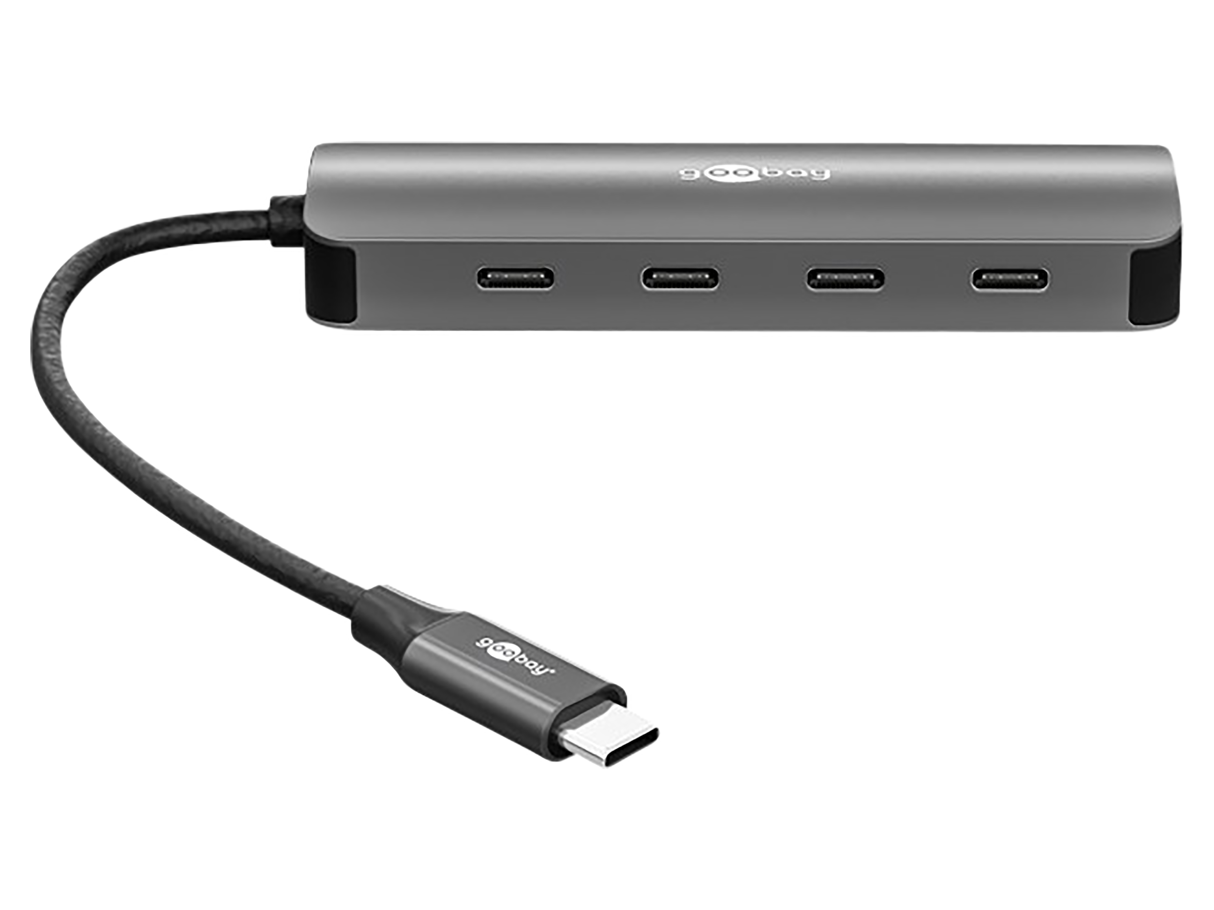 GOOBAY USB-C Hub 76565 Slim 4 Port USB-C auf USB-C 10 Gbit/s GOOBAY USB-C Hub 76565 Slim 4 Port USB-C auf USB-C 10 Gbit/s
