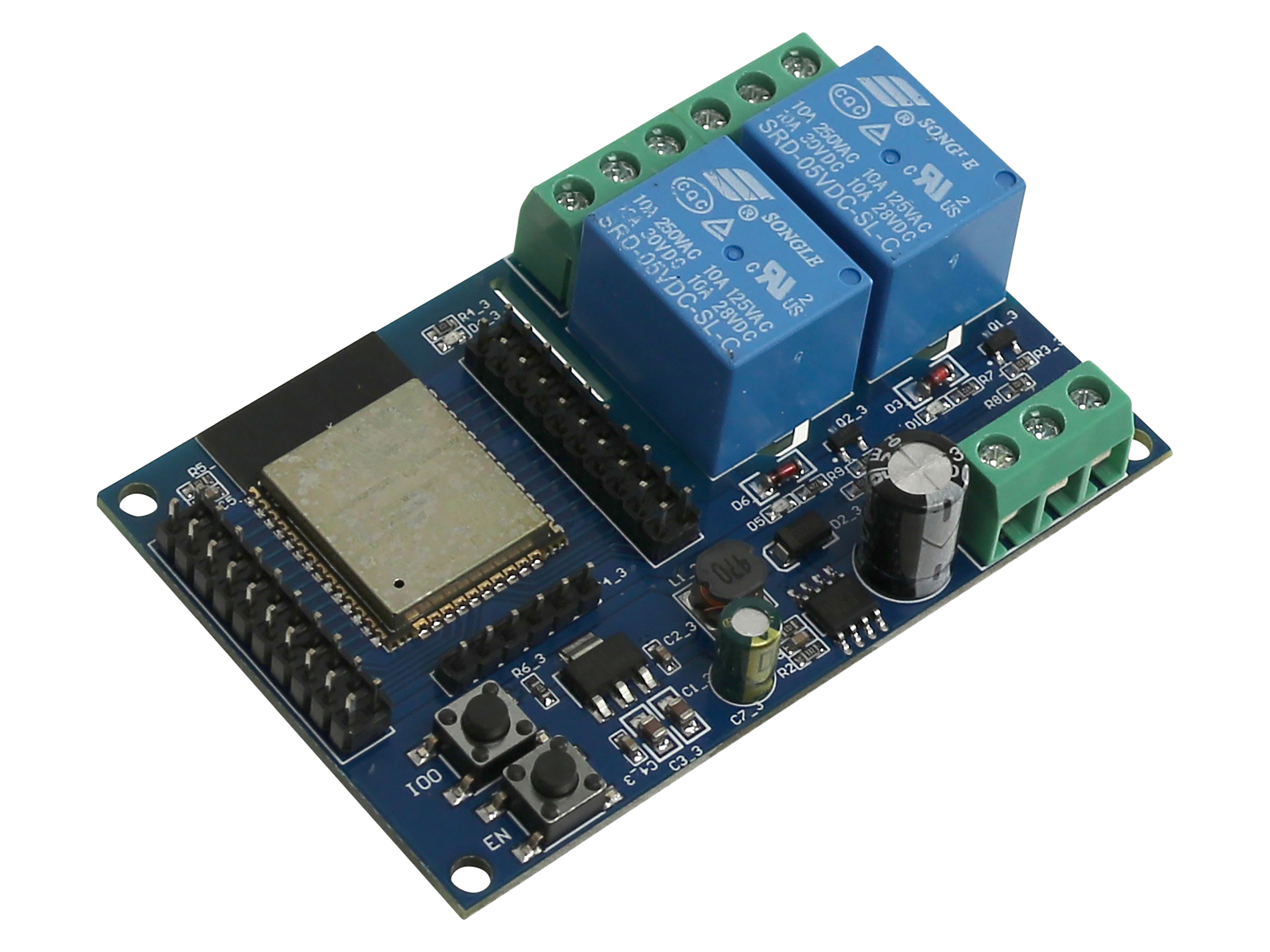 DAYPOWER Relaismodul ESP32-2R-D5, 2-Kanal DAYPOWER Relaismodul ESP32-2R-D5, 2-Kanal