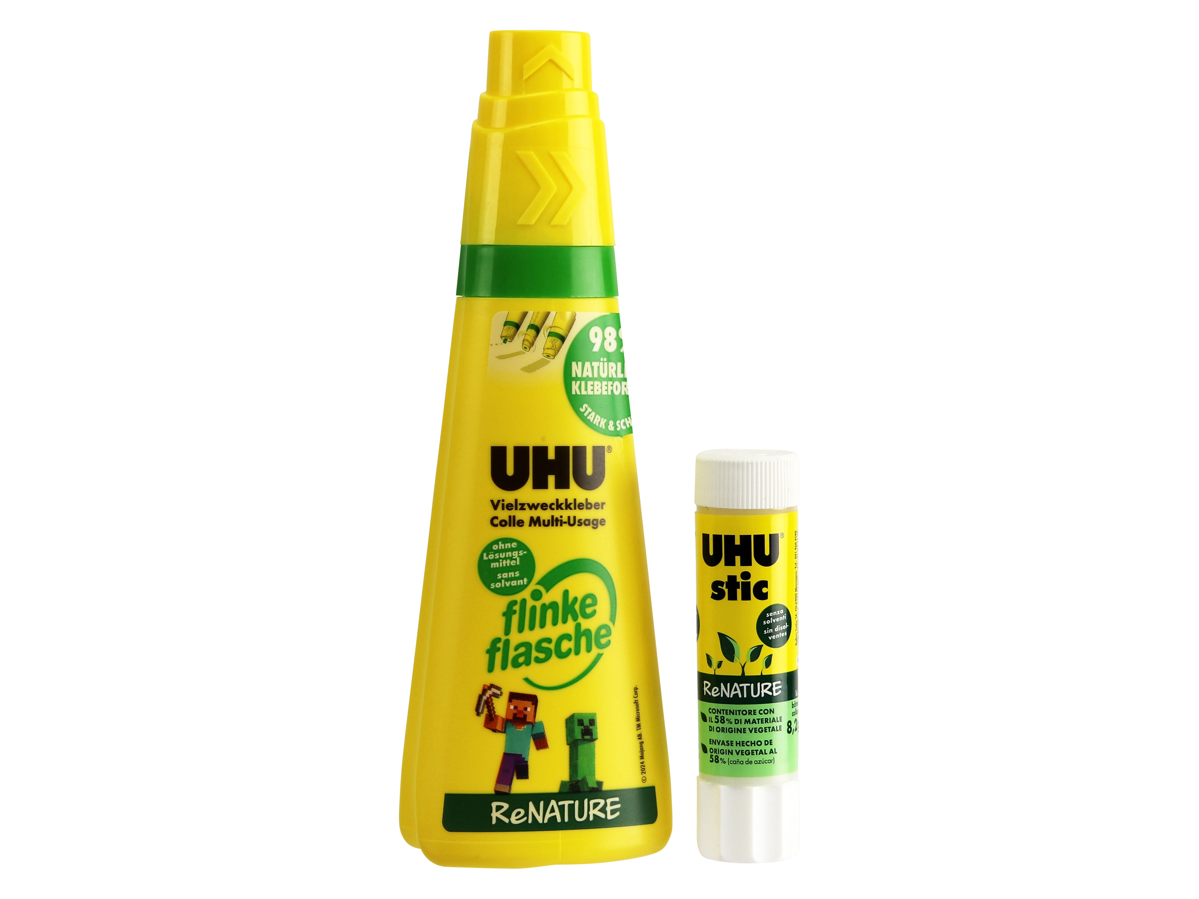 UHU Flinke Flasche, Vielzweckkleber, inkl. UHU Klebestick UHU Flinke Flasche, Vielzweckkleber, inkl. UHU Klebestick