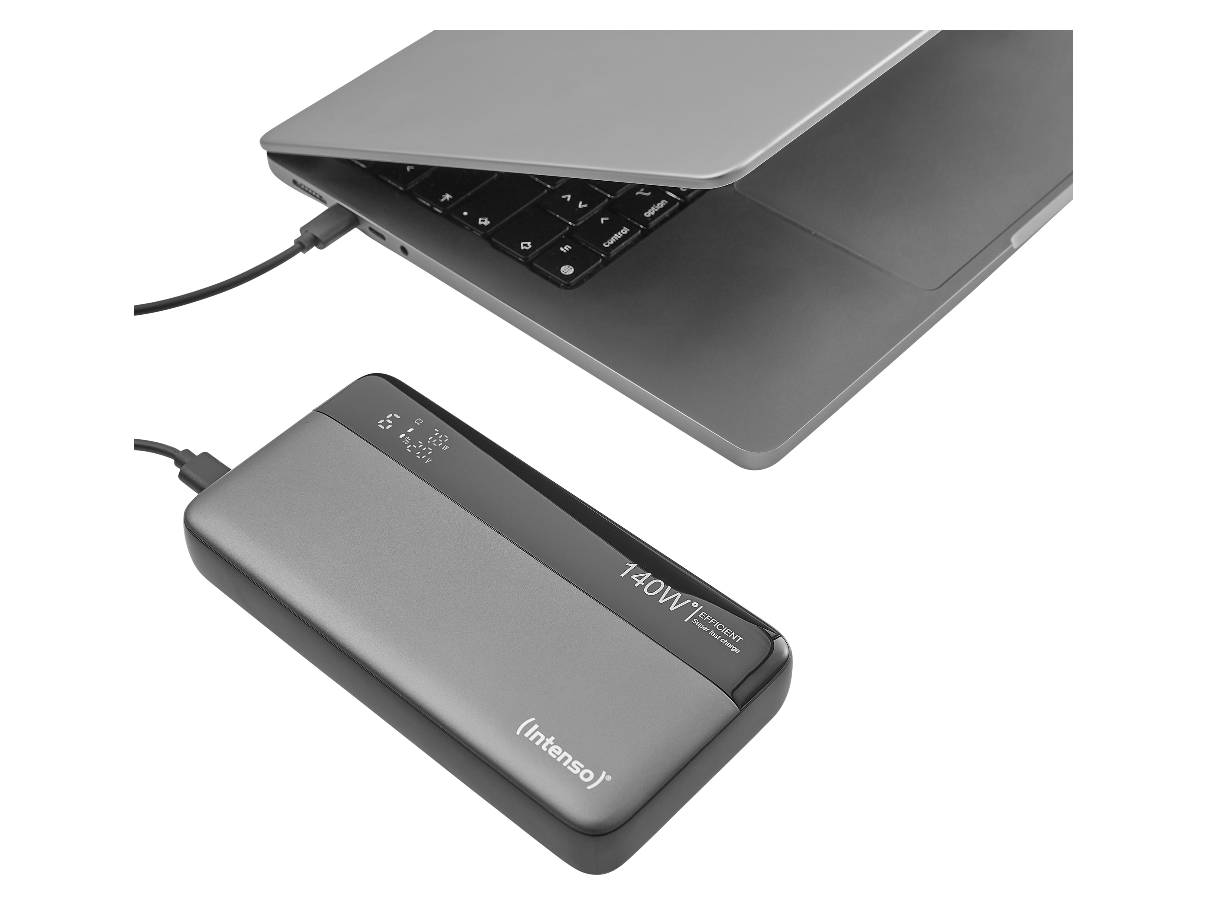 INTENSO USB Powerbank 7350060 HE25000, 25.000mAh, 140 W, grau INTENSO USB Powerbank 7350060 HE25000, 25.000mAh, 140 W, grau