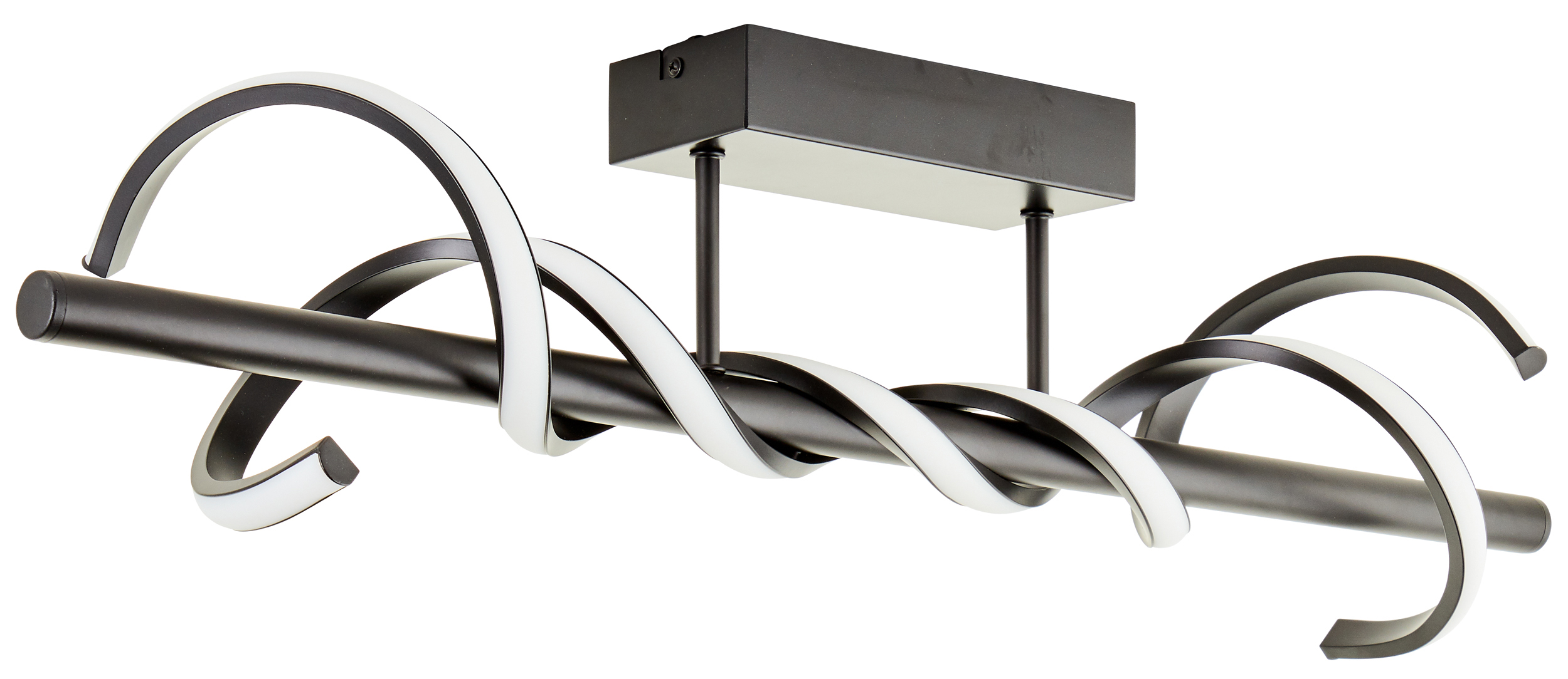 BRILLIANT LED-Deckenleuchte, 16 W, 3000 K, 2100 lm, warmweiß, IP20, schwarz BRILLIANT LED-Deckenleuchte, 16 W, 3000 K, 2100 lm, warmweiß, IP20, schwarz