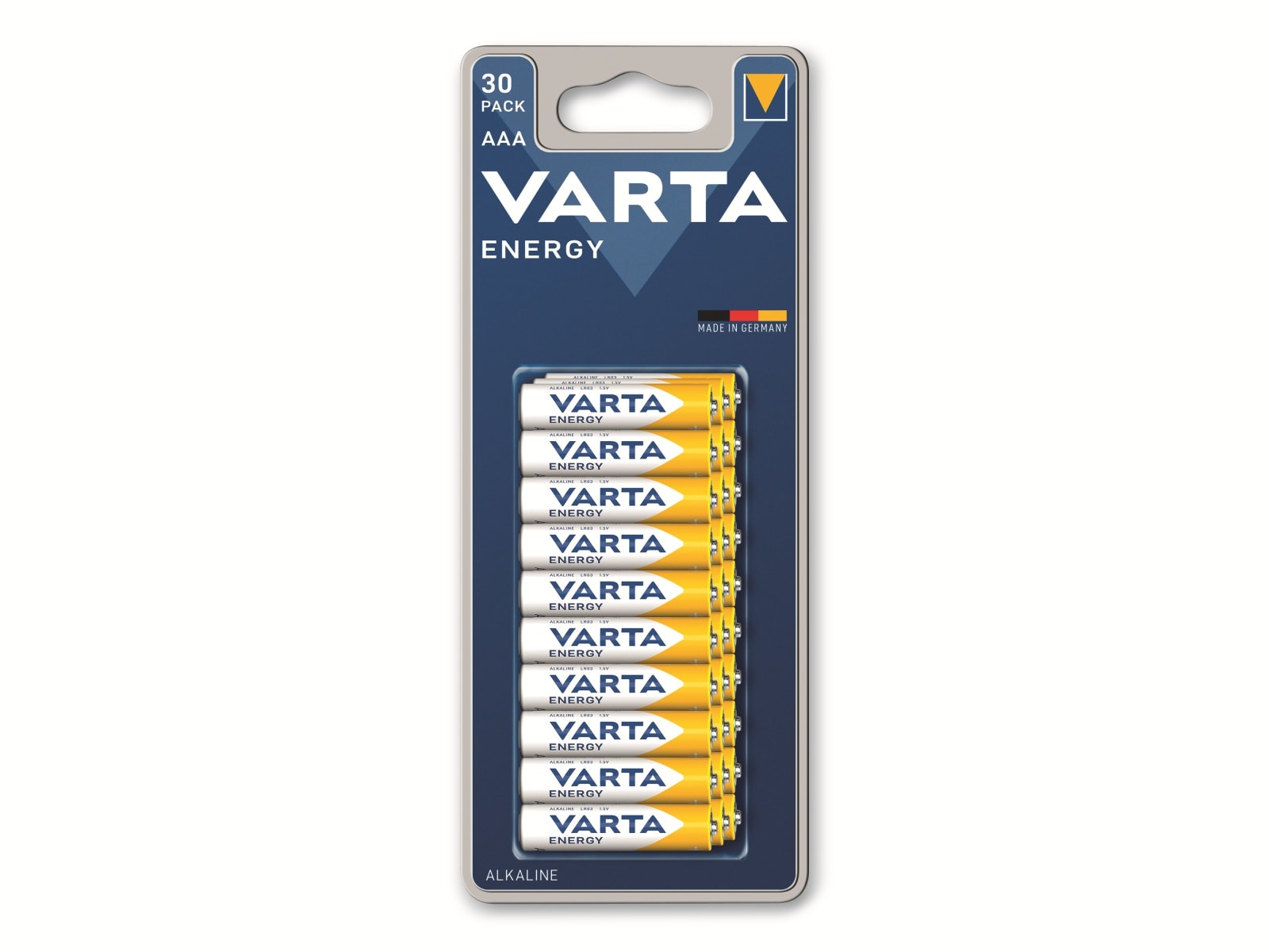 VARTA Batterie Alkaline, Micro, AAA, LR03, 1.5V, Energy, 30 Stück VARTA Batterie Alkaline, Micro, AAA, LR03, 1.5V, Energy, 30 Stück