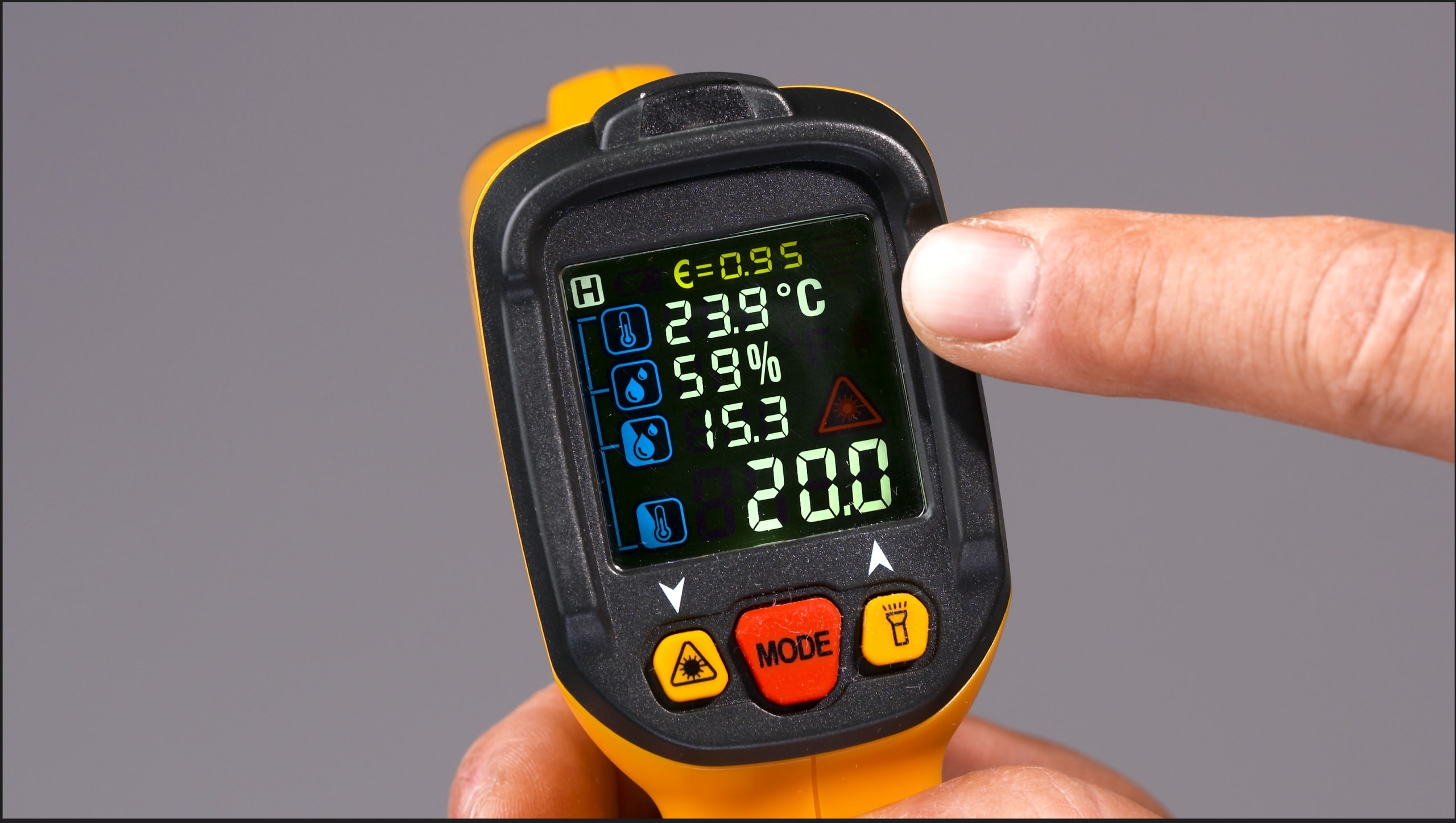 PANCONTROL Infrarot-Thermometer PAN IR-T800+, 12:1, mit Laser-Messkreisanzeige PANCONTROL Infrarot-Thermometer PAN IR-T800+, 12:1, mit Laser-Messkreisanzeige