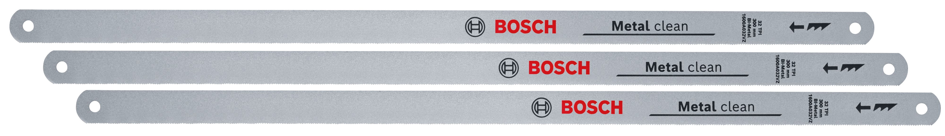 BOSCH Sägeblätter für Bügelsäge, 1600A032UN, 300 mm, 32 TPI, 3 Stück BOSCH Sägeblätter für Bügelsäge, 1600A032UN, 300 mm, 32 TPI, 3 Stück