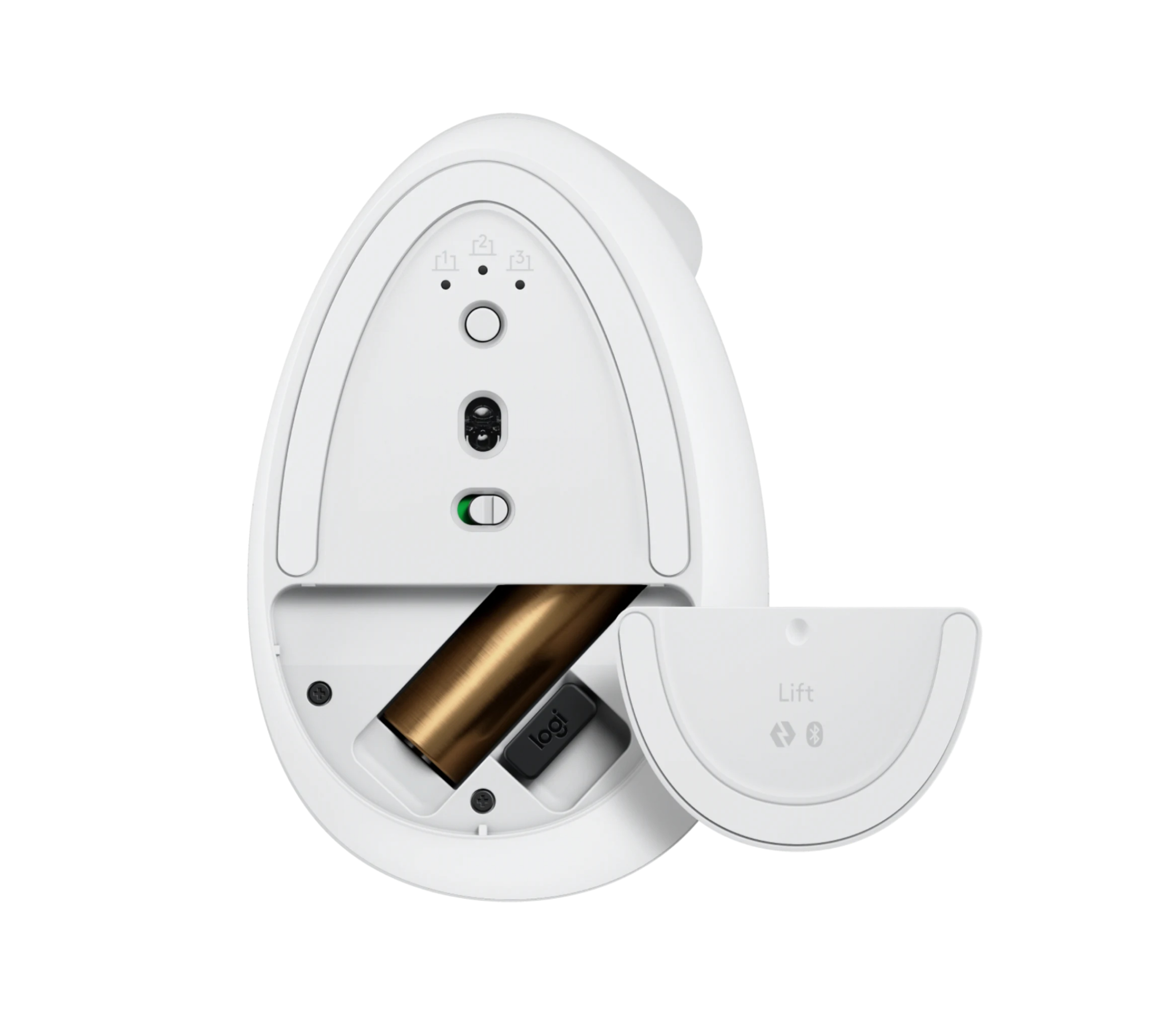 LOGITECH Maus Lift grauweiß LOGITECH Maus Lift grauweiß
