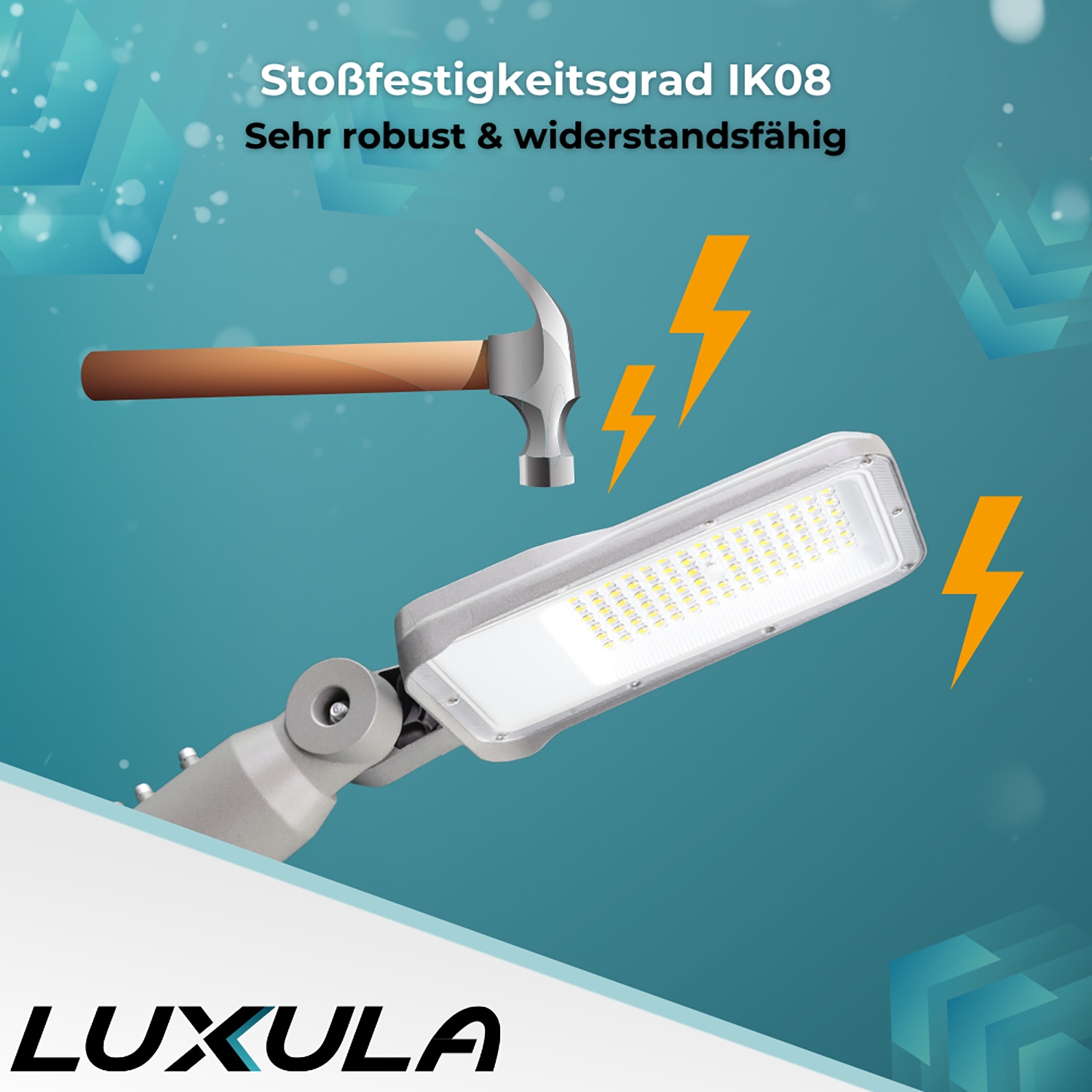 LUXULA LED-Straßenleuchte LX800101, 100W, 12000lm, 4000K, neutralweiß, IP65 LUXULA LED-Straßenleuchte LX800101, 100W, 12000lm, 4000K, neutralweiß, IP65