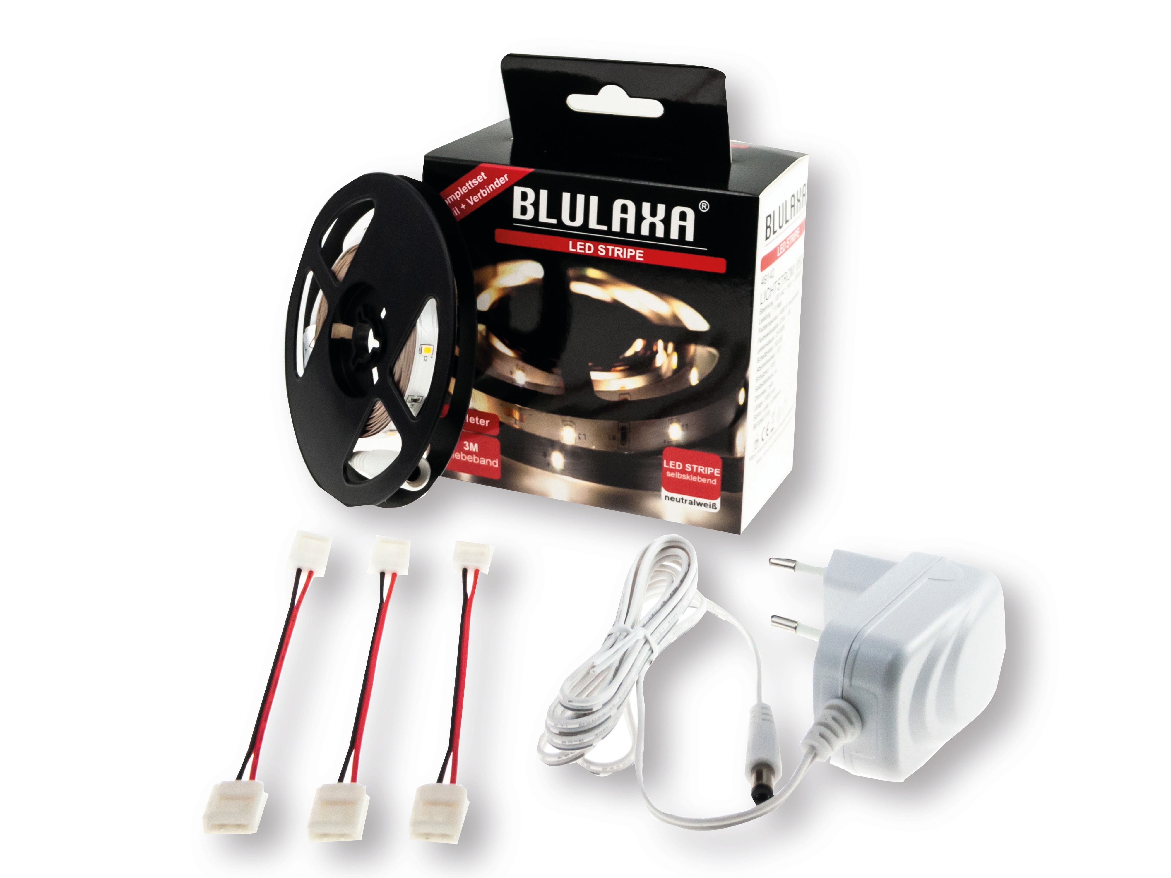 BLULAXA LED-Strip-Set, EEK: F, 9,5W, 700lm, 4000K, 3m BLULAXA LED-Strip-Set, EEK: F, 9,5W, 700lm, 4000K, 3m
