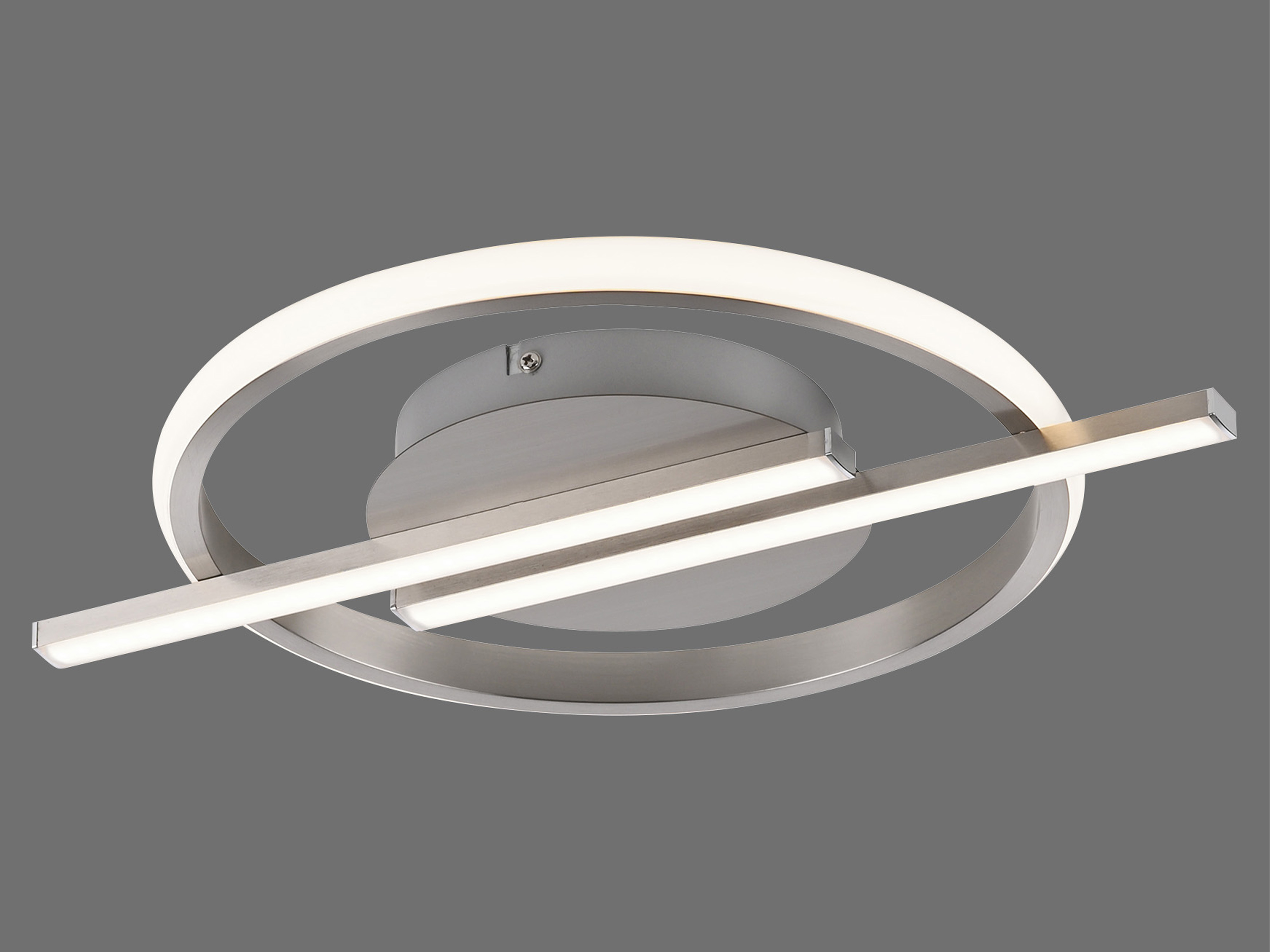 JUST LIGHT LED-Deckenleuchte 14130-55 stahl, 17,5 W, 2100 lm, 3000 K, Dimmbar JUST LIGHT LED-Deckenleuchte 14130-55 stahl, 17,5 W, 2100 lm, 3000 K, Dimmbar