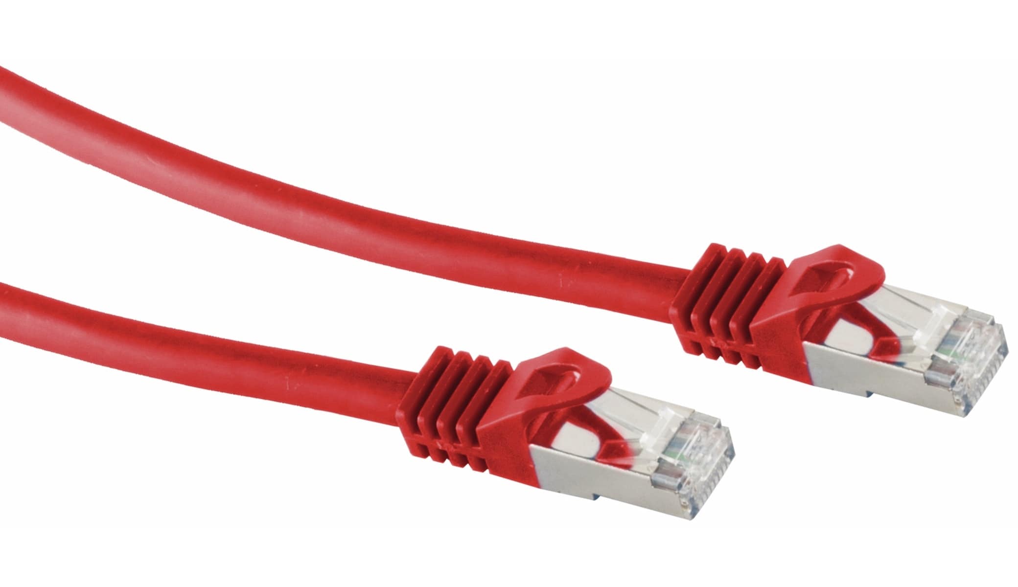S-IMPULS RJ45 Patchkabel S/FTP (PIMF), m. CAT.7 Rohkabel, 0,5 m, rot S-IMPULS RJ45 Patchkabel S/FTP (PIMF), m. CAT.7 Rohkabel, 0,5 m, rot