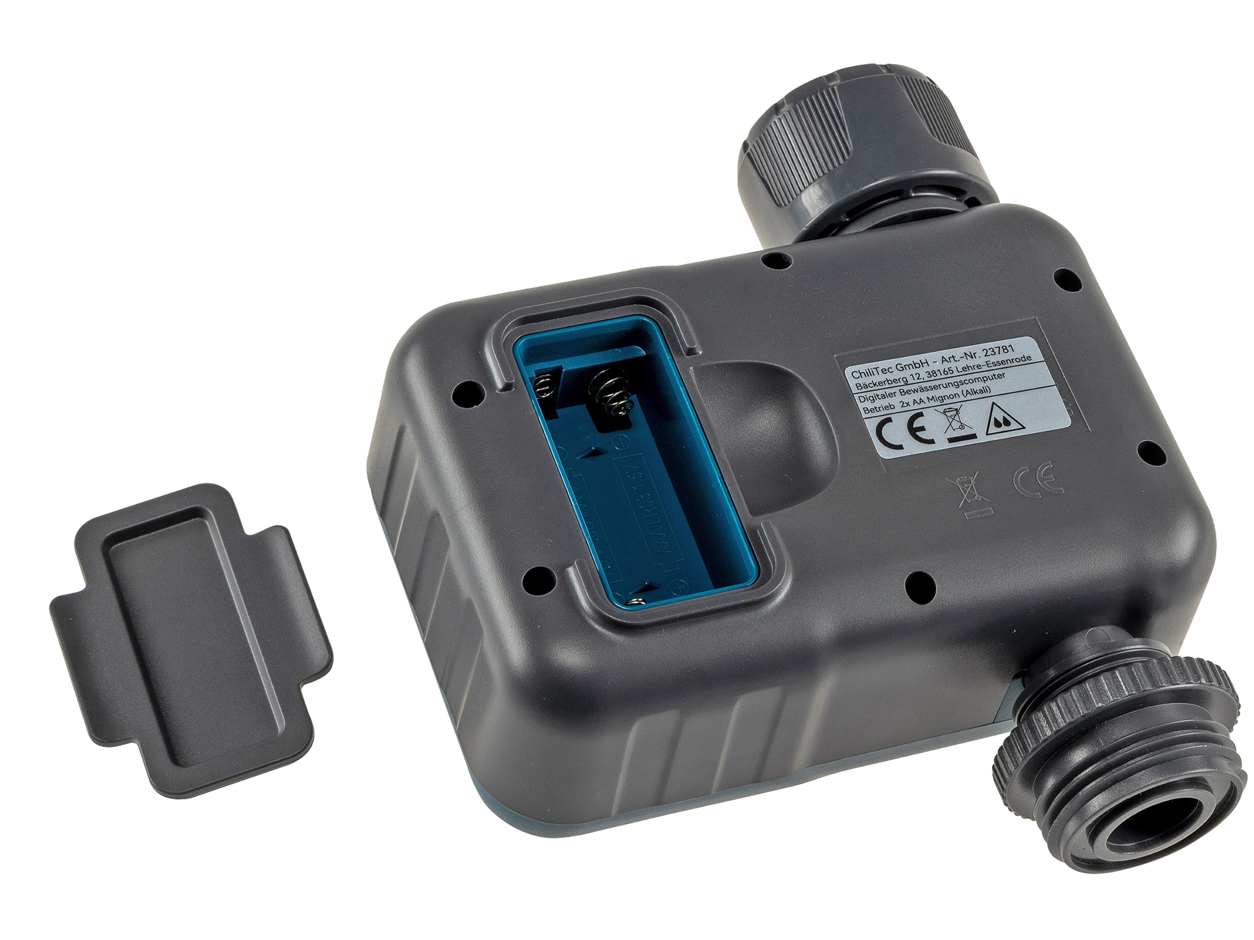 CHILITEC Digitaler Bewässerungscomputer CT-WB7, mit Adapter 1" u. 3/4"