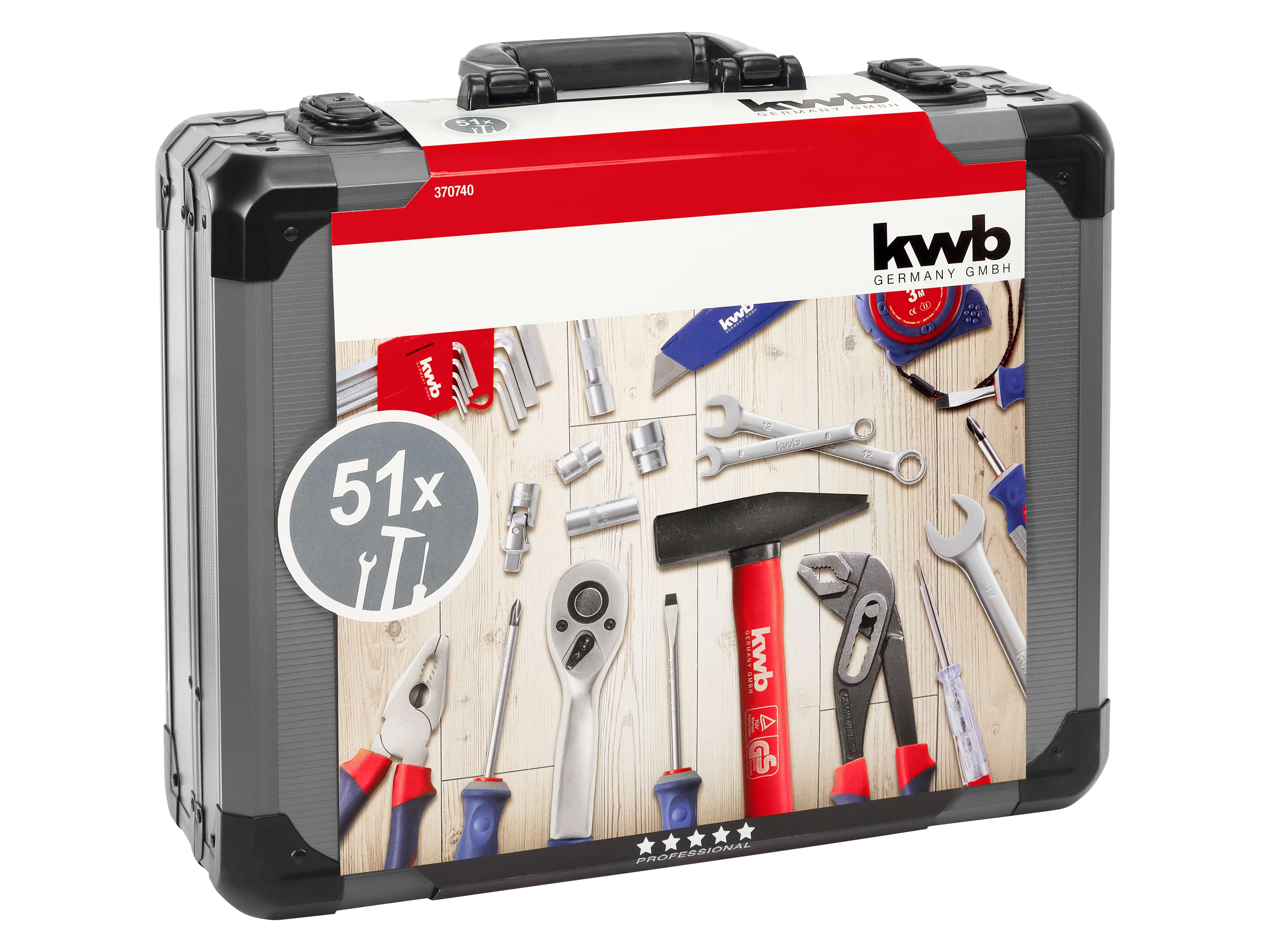 KWB Werkzeugkoffer, 370740, 51-teilig KWB Werkzeugkoffer, 370740, 51-teilig