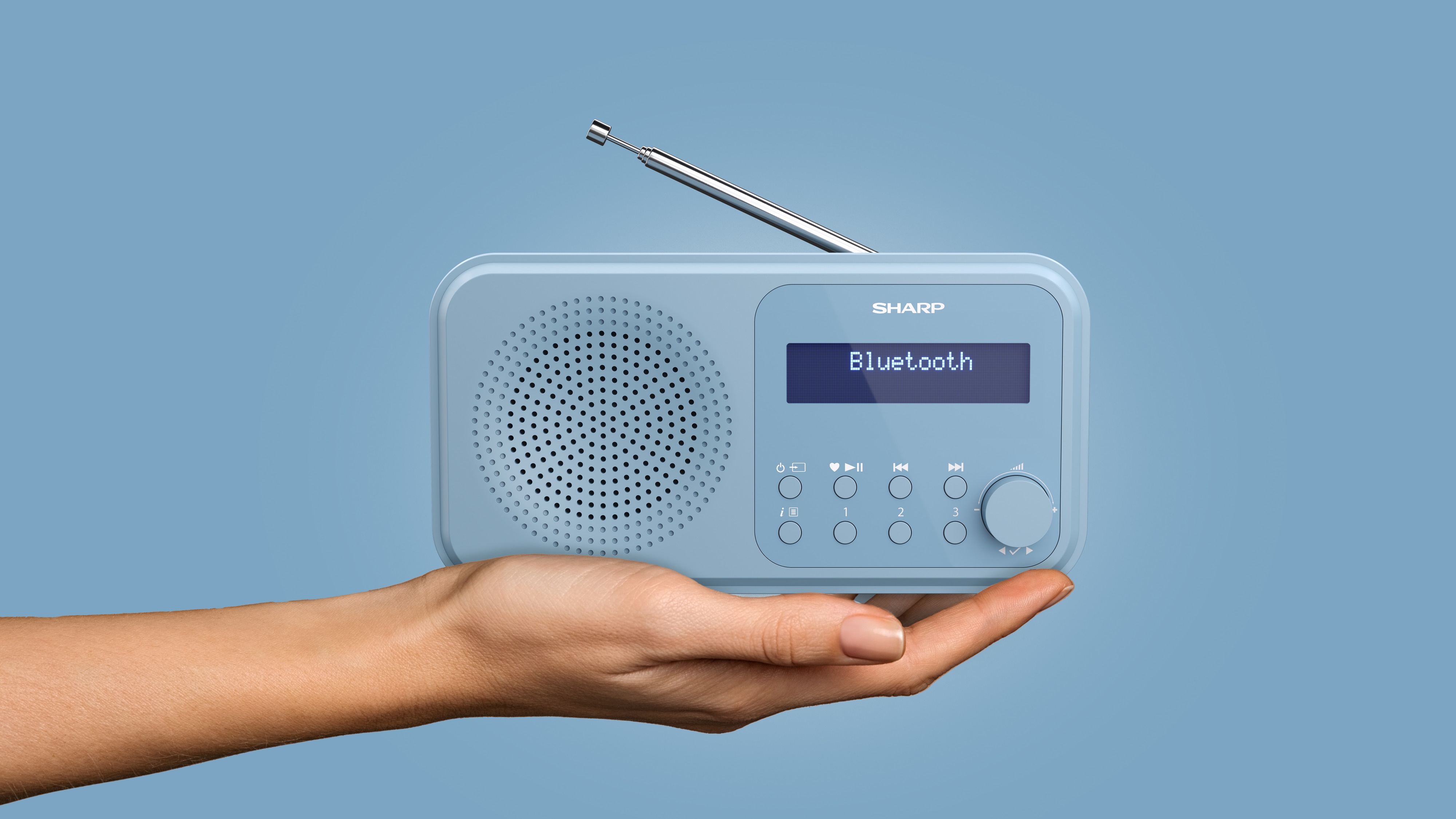 SHARP DAB+/FM Radio DR-P420, USB, Bluetooth, blau SHARP DAB+/FM Radio DR-P420, USB, Bluetooth, blau