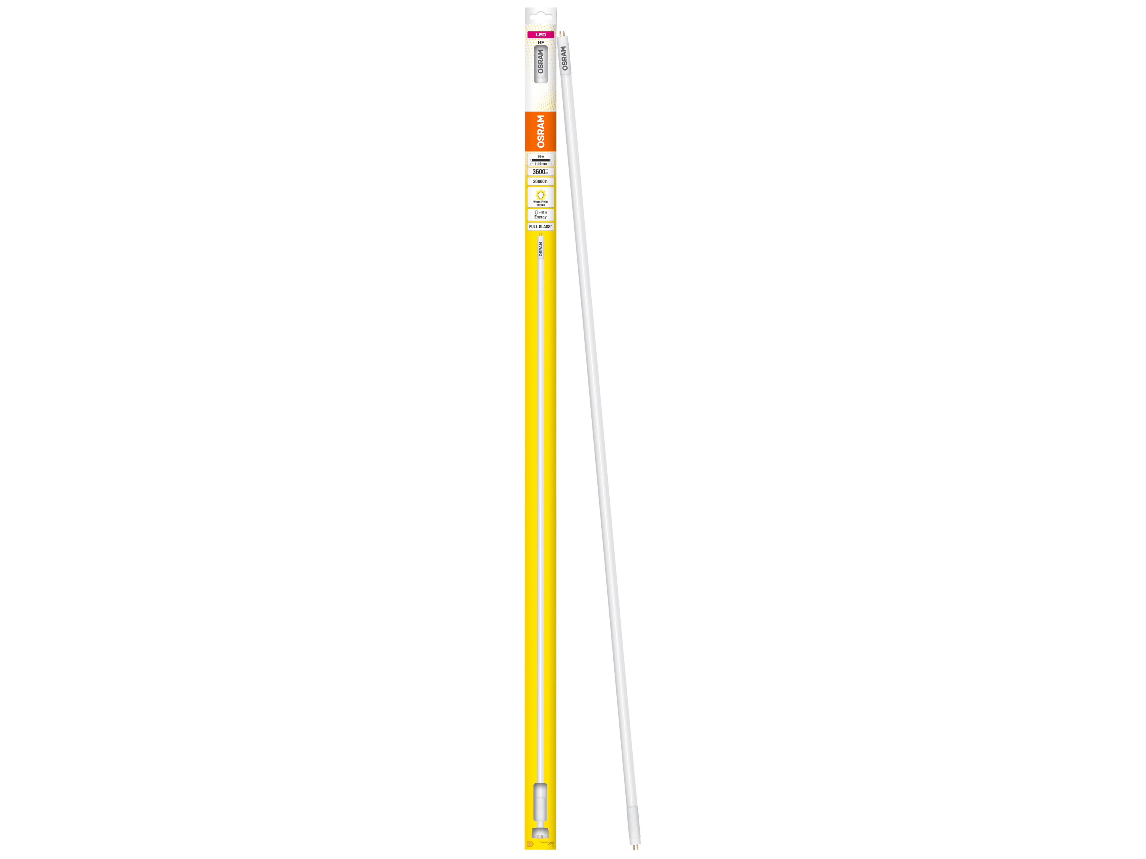 OSRAM LED-Röhre, T5, 1149mm, G5, EEK: E, 26W, 3600lm, 3000K OSRAM LED-Röhre, T5, 1149mm, G5, EEK: E, 26W, 3600lm, 3000K