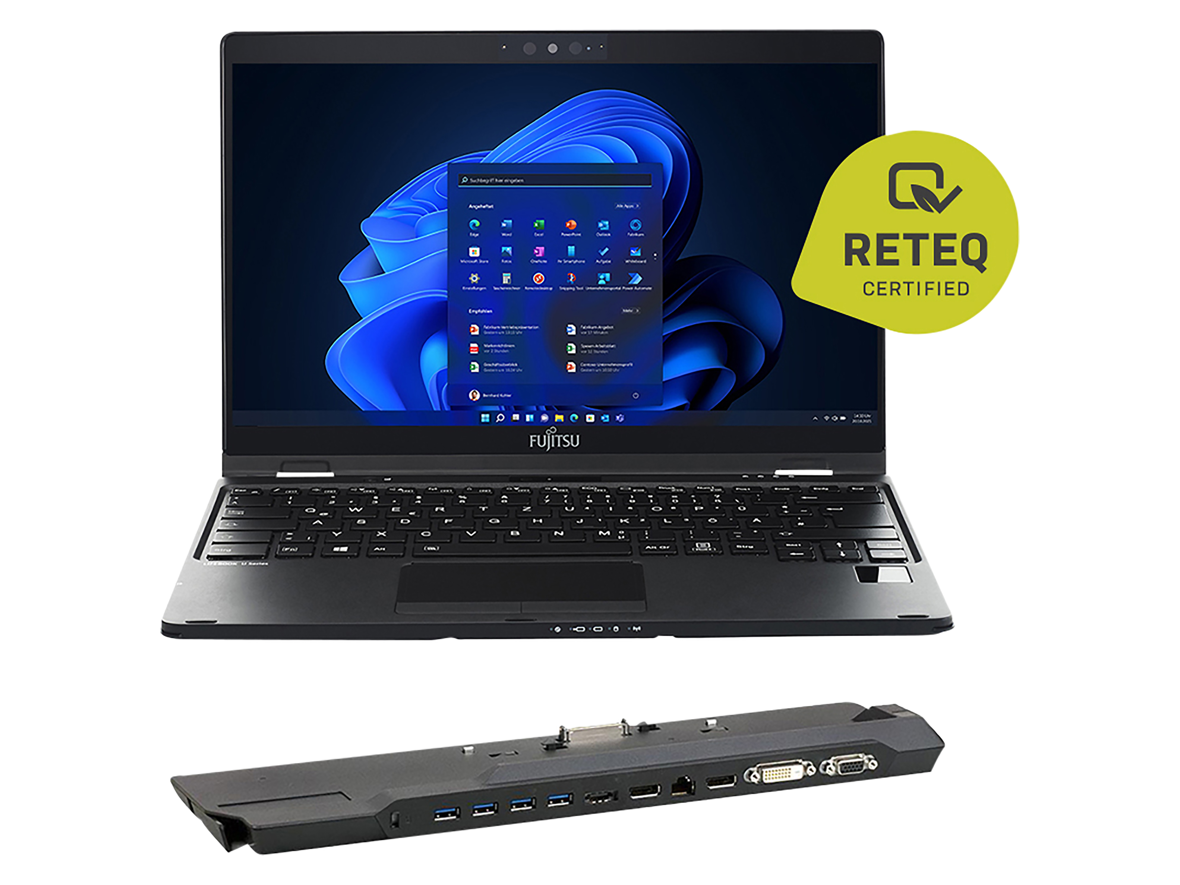 FUJITSU Notebook Lifebook U939, 33,78 cm (13,3"), 8GB, 256GB, Win11Home, refurbished Notebook FUJITSU Lifebook U939, 33,78 cm (13,3"), 8GB, 256GB, Win11Home, refurbished