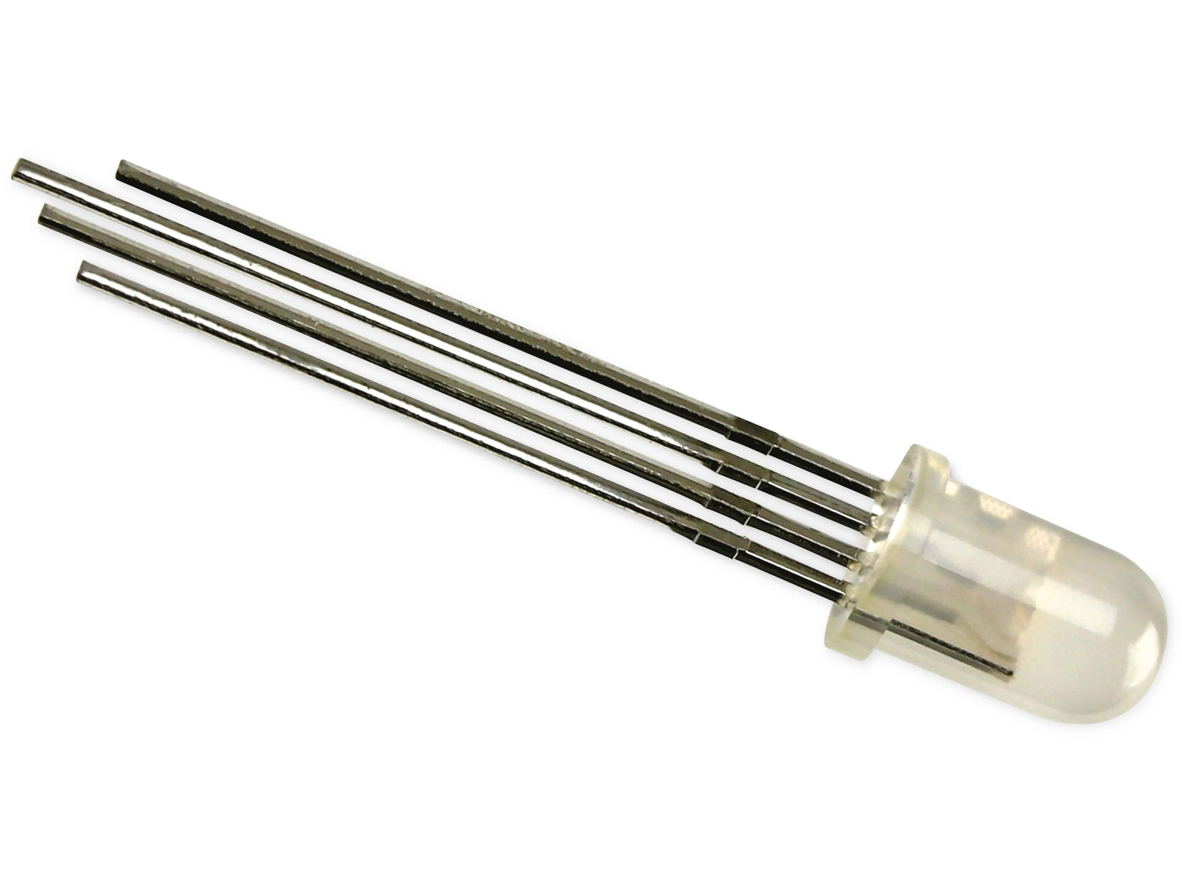KINGBRIGHT RGB-LED, L-154A4SURKQBDZGW, Rot,Blau,Grün, 5mm, 630/465/525nm, 200/300/1300mcd, 60°, Rund KINGBRIGHT RGB-LED, L-154A4SURKQBDZGW, Rot,Blau,Grün, 5mm, 630/465/525nm, 200/300/1300mcd, 60°, Rund