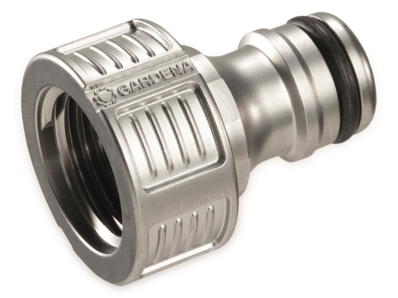 GARDENA Hahnstück 18240-20, Metall, 16,7 mm (3/8") auf 21 mm (G 1/2") GARDENA Hahnstück 18240-20, Metall, 16,7 mm (3/8") auf 21 mm (G 1/2")