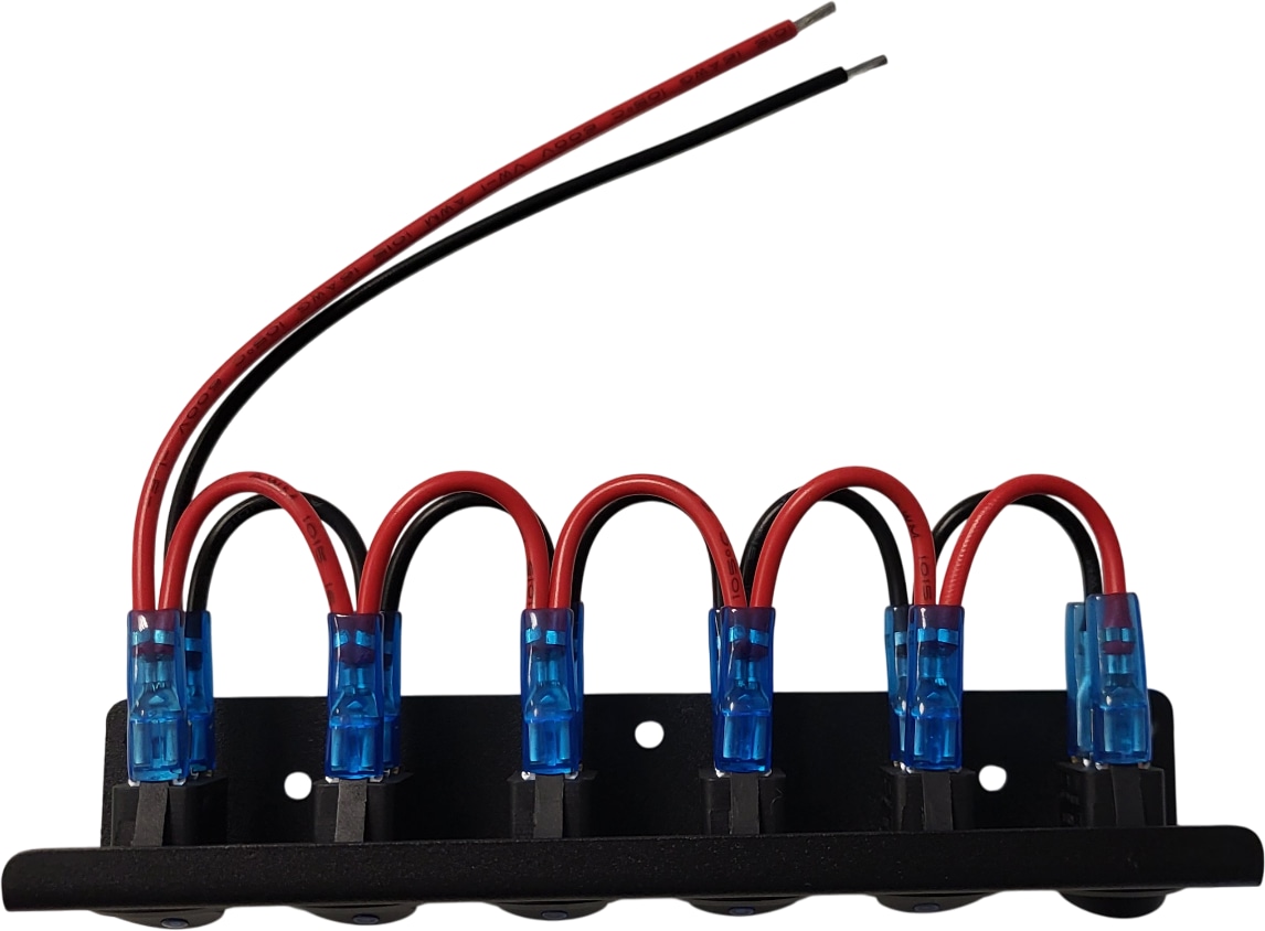 CENTRALSYSTEMS Schalterleiste E3712, 6 Schalter, 12 V