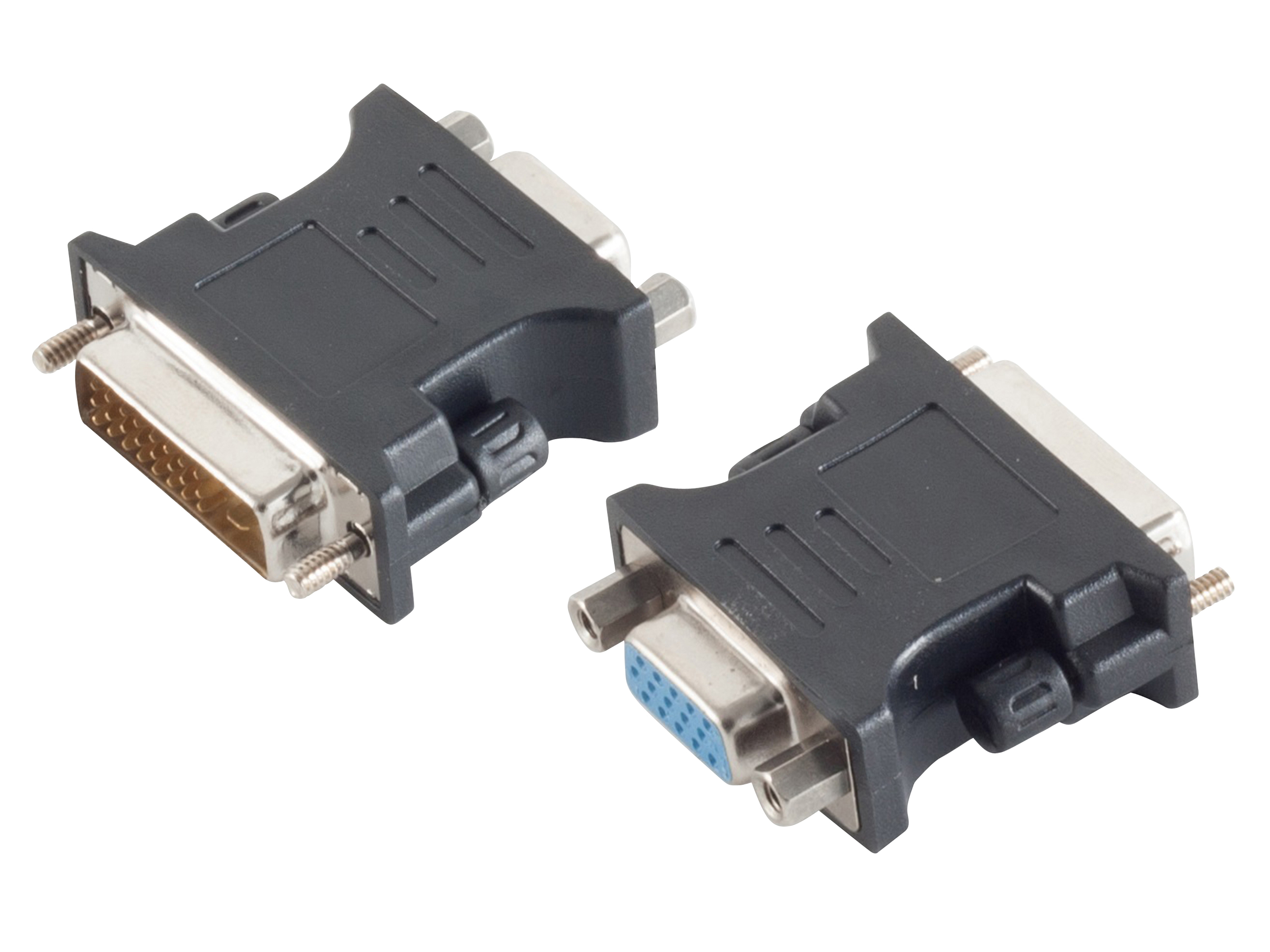 S-IMPULS DVI-D (24+1) Adapter VGA-Buchse PVC schwarz S-IMPULS DVI-D (24+1) Adapter VGA-Buchse PVC schwarz