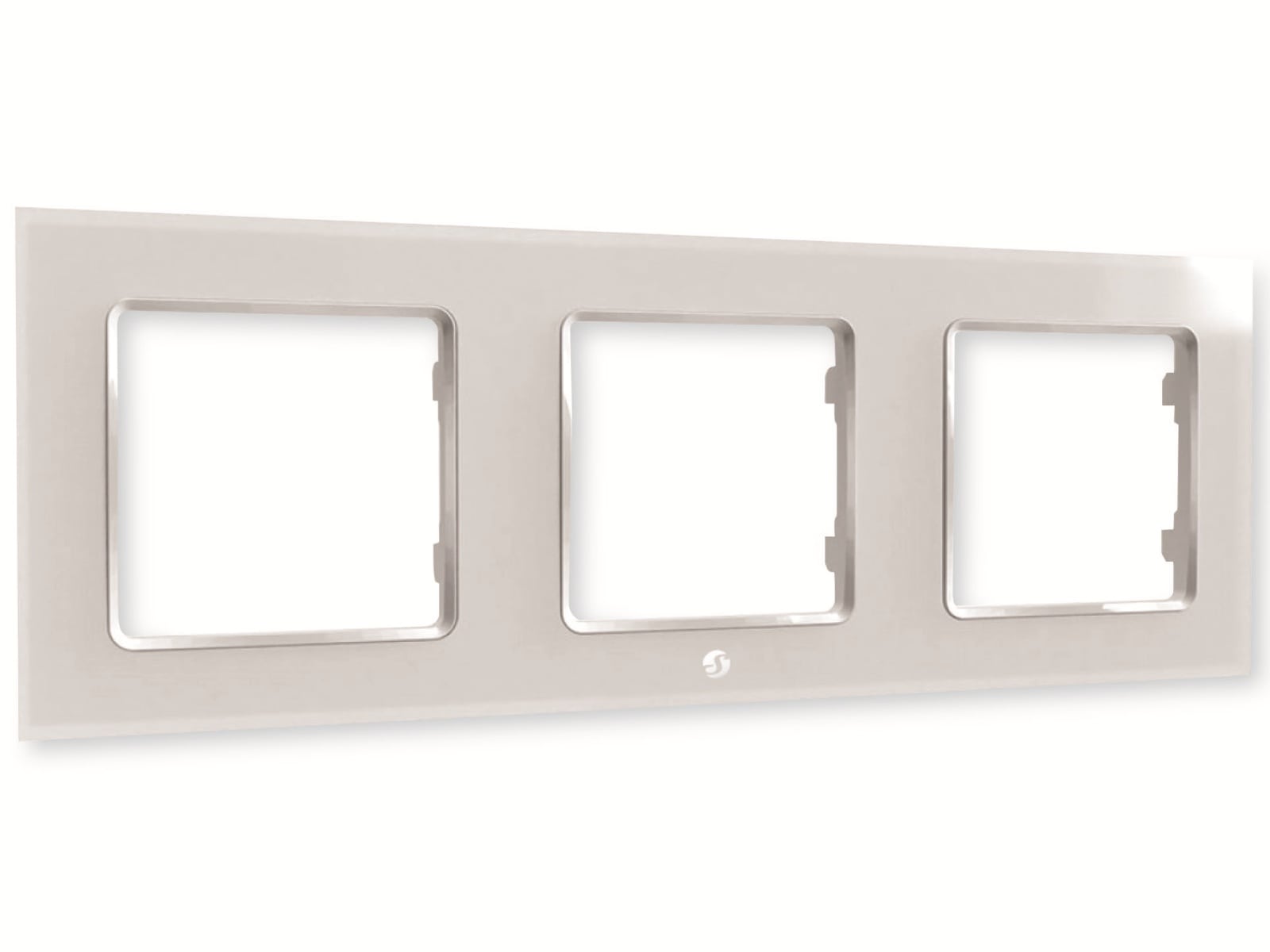 SHELLY Wandtaster-Rahmen Wall Frame 3, weiß, 3-fach SHELLY Wandtaster-Rahmen Wall Frame 3, weiß, 3-fach