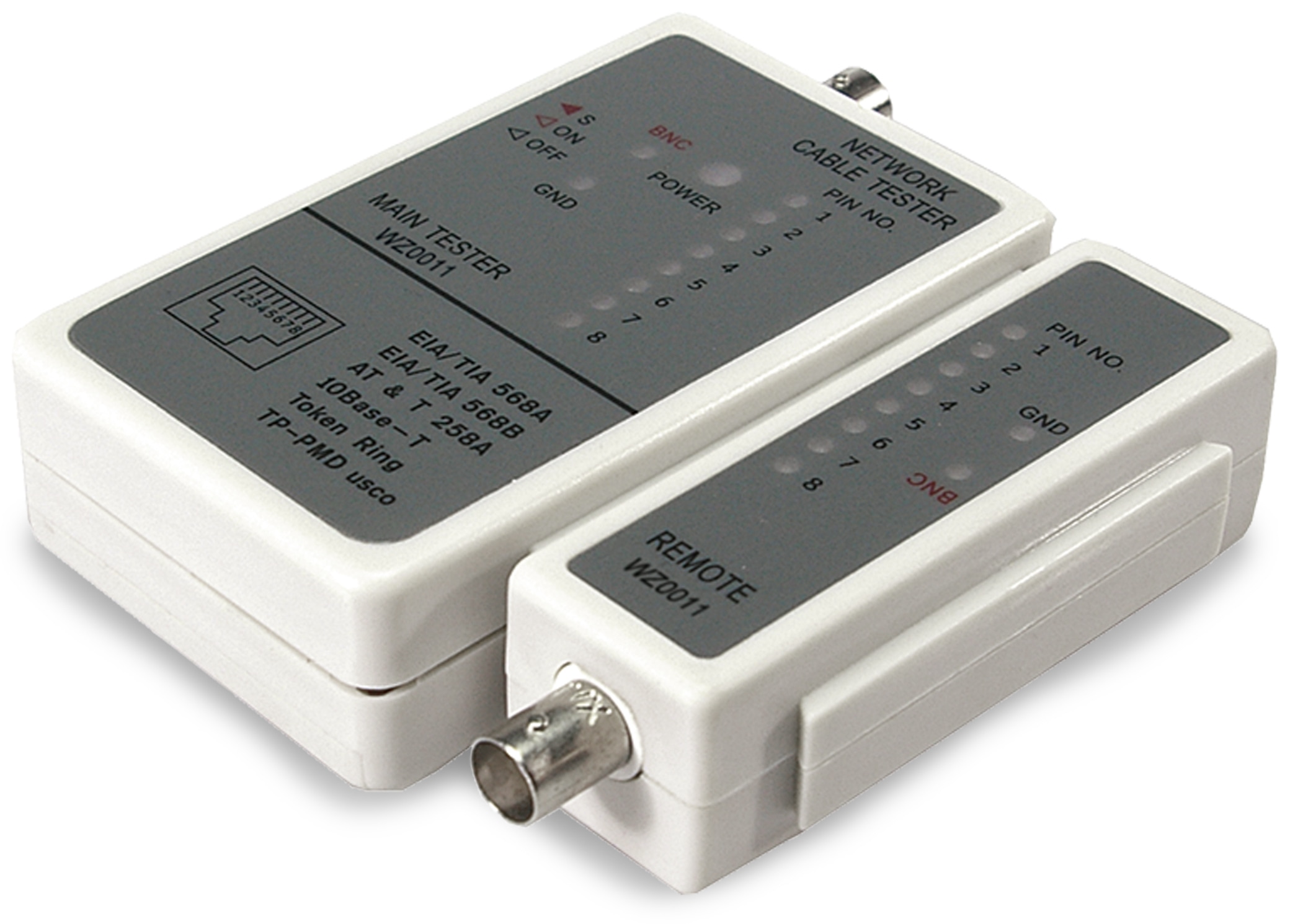LOGILINK Netzwerk-Kabeltester WZ0011, RJ11/RJ12/RJ45/BNC LOGILINK Netzwerk-Kabeltester WZ0011, RJ11/RJ12/RJ45/BNC