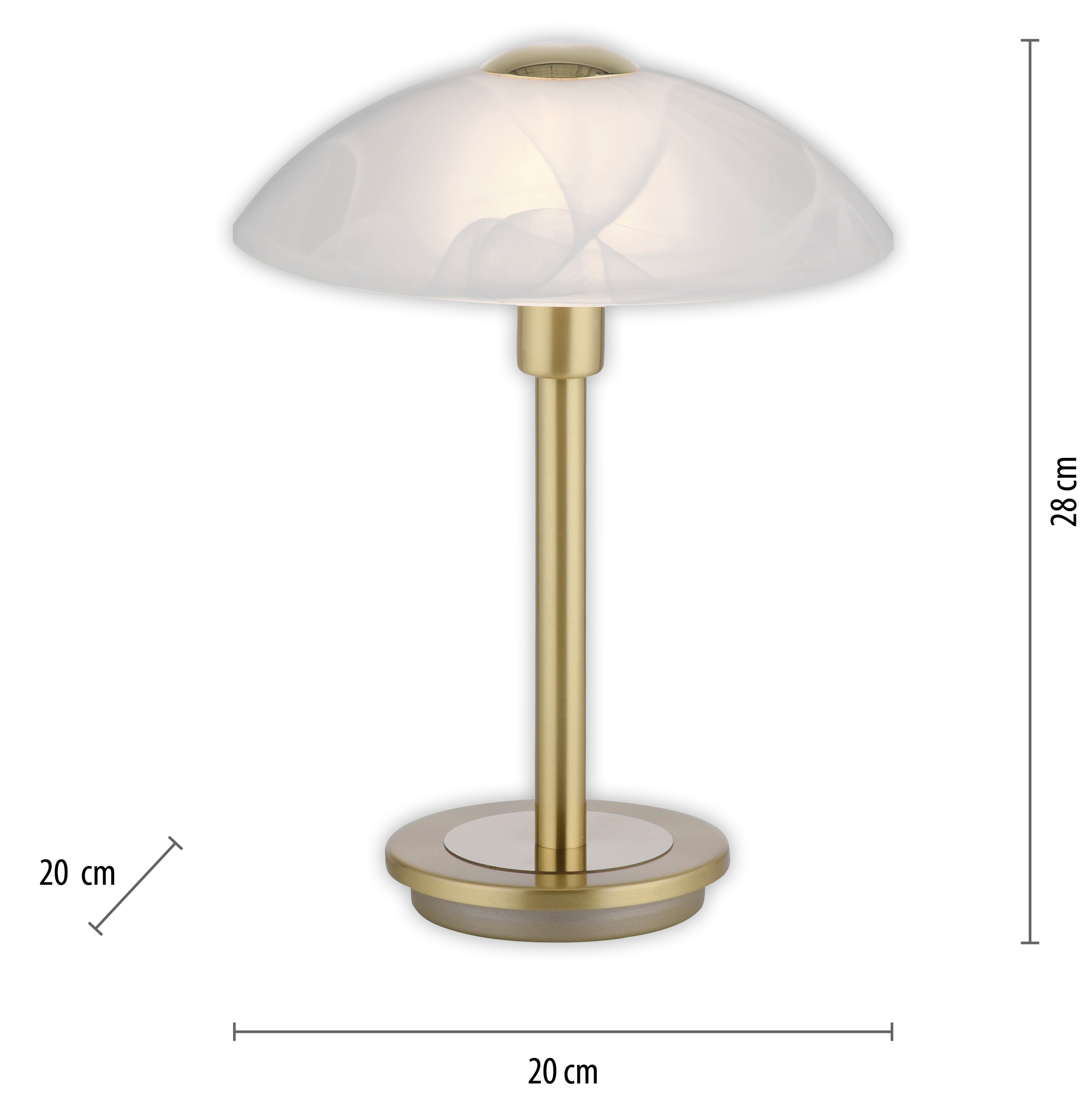 PAUL NEUHAUS LED-Tischleuchte 4026-60 messing-matt, G9, 2,6 W, 265 lm, 3000 K
