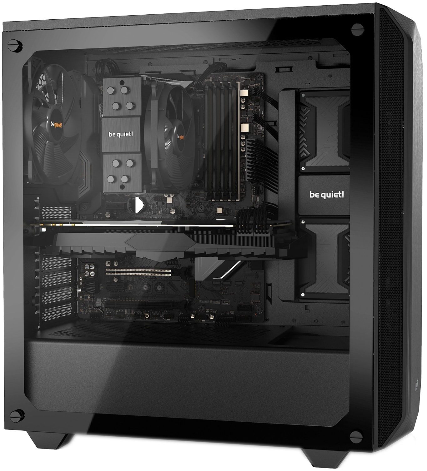 BE QUIET! Midi Tower Pure Base 500 Window Black BE QUIET! Midi Tower Pure Base 500 Window Black