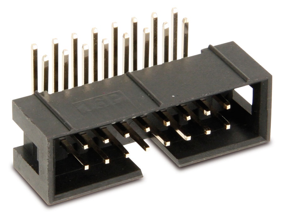 CONNFLY ELECTRONIC Wannenstecker, abgewinkelt, 16-polig