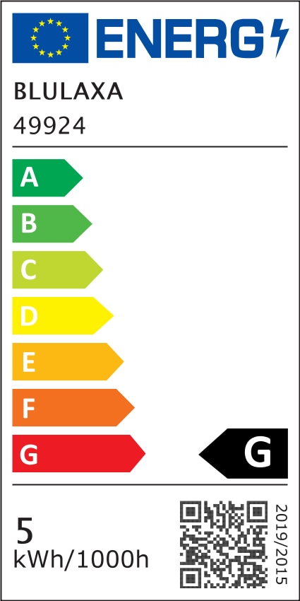 BLULAXA LED FlexFilament A60, E27, 4,8 W, 2200 K, EEK: G, 380 lm, IP20, warmweiß BLULAXA LED FlexFilament A60, E27, 4,8 W, 2200 K, EEK: G, 380 lm, IP20, warmweiß