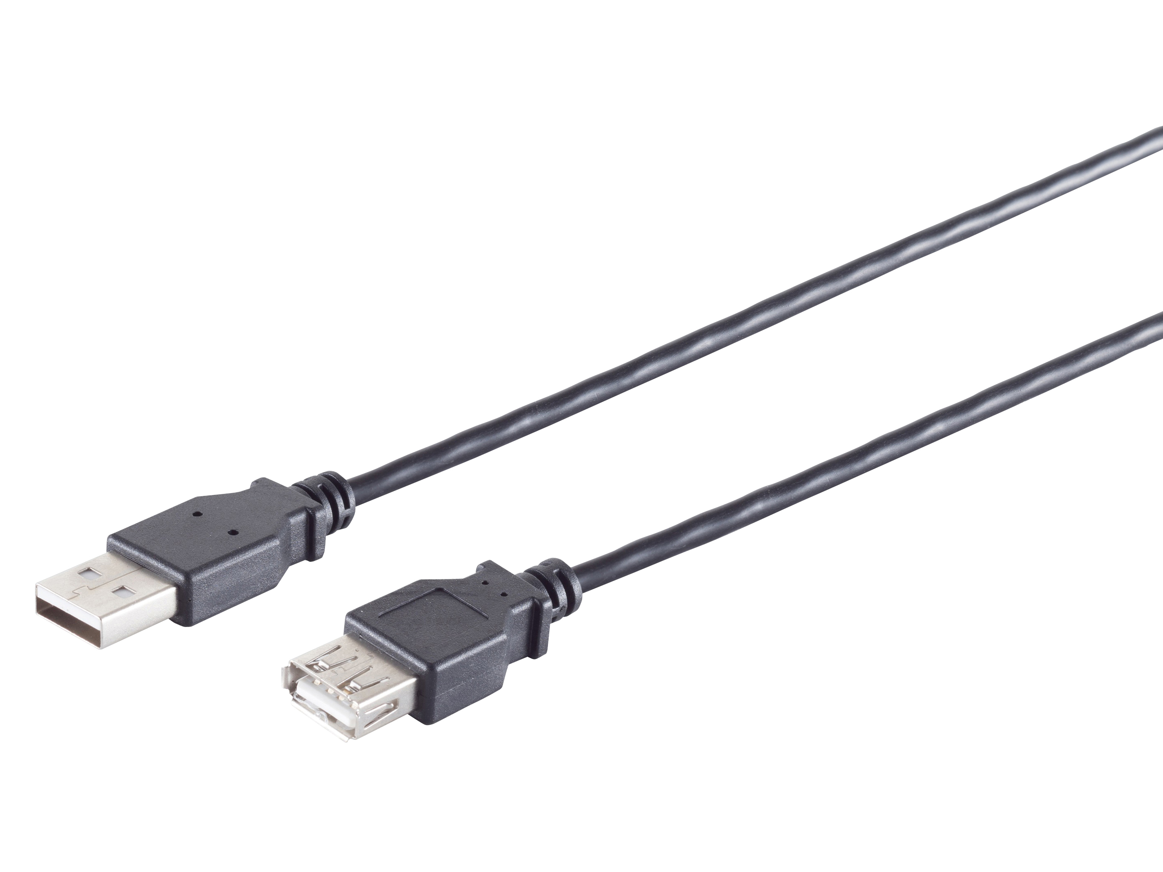 S-IMPULS USB-A Verlängerungskabel 2.0 schwarz 5m S-IMPULS USB-A Verlängerungskabel 2.0 schwarz 5m
